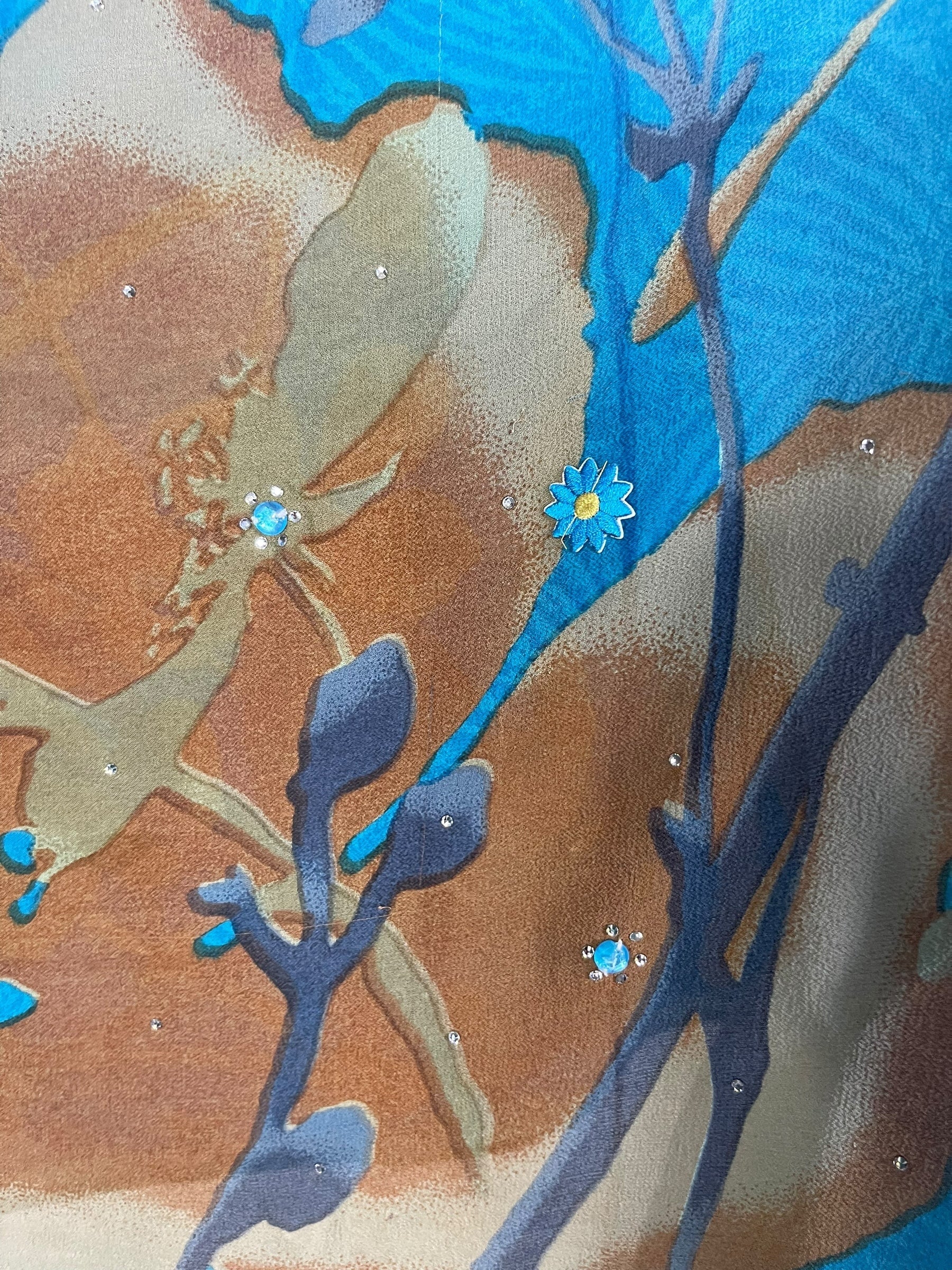 PRG7353 Sheer Avatar Pure Silk Capelet Poncho