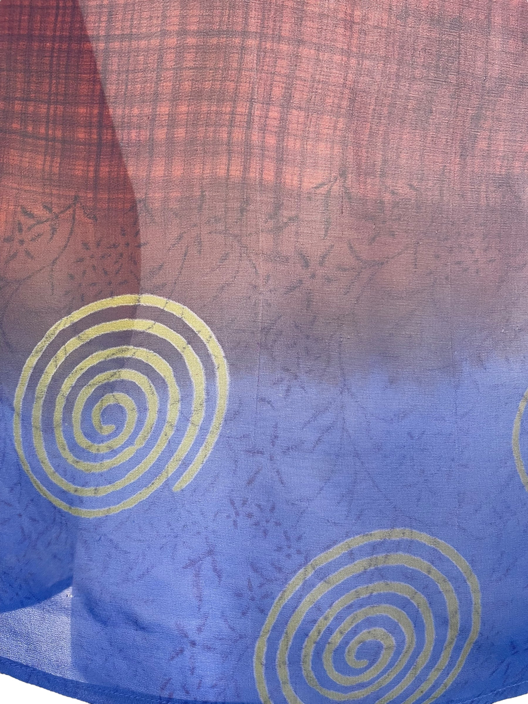 PRG6507 Sheer Wabi Sabi Pure Silk Boxy Top