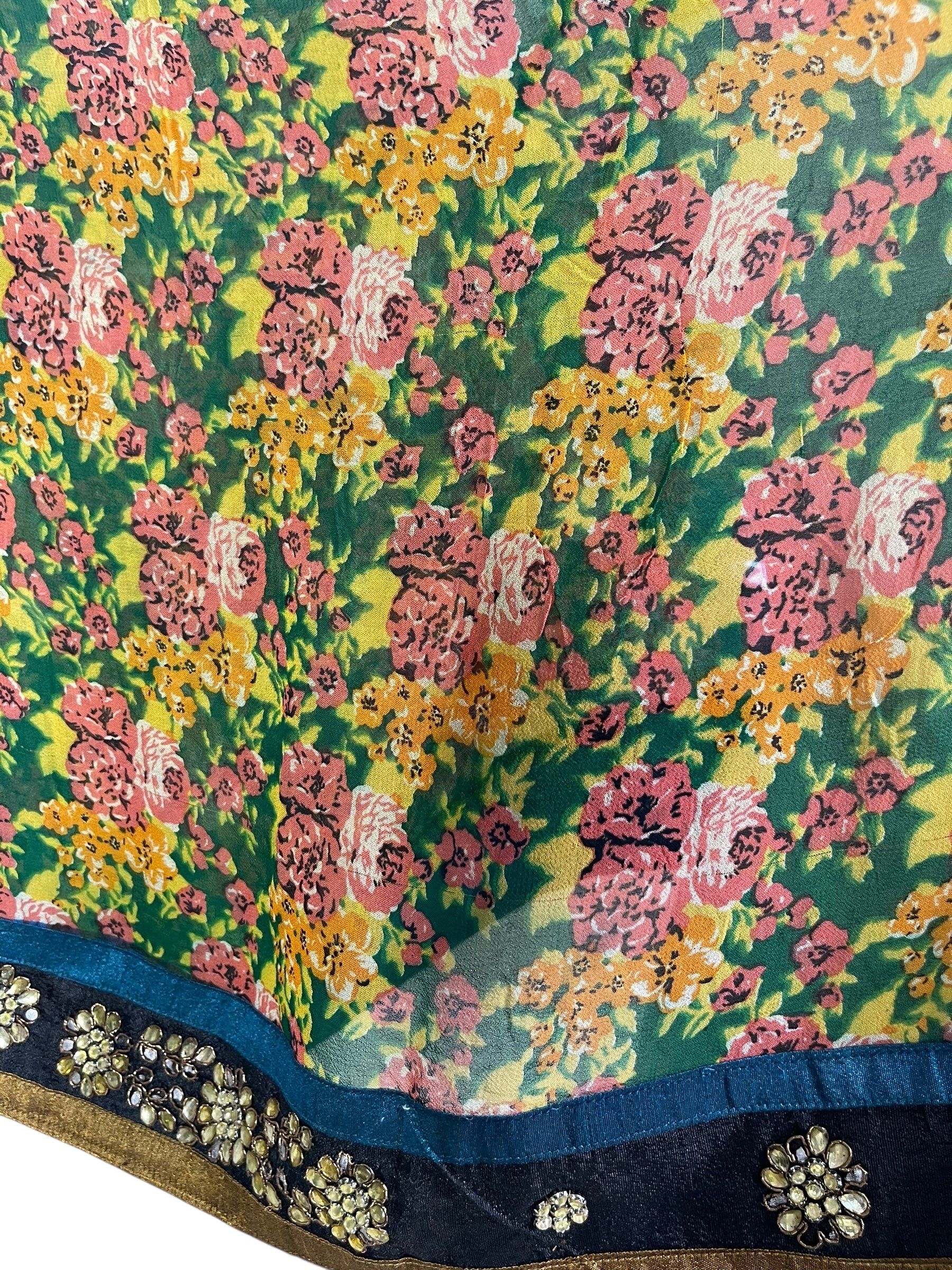 PRG6899 Sheer Avatar Pure Silk Capelet Poncho