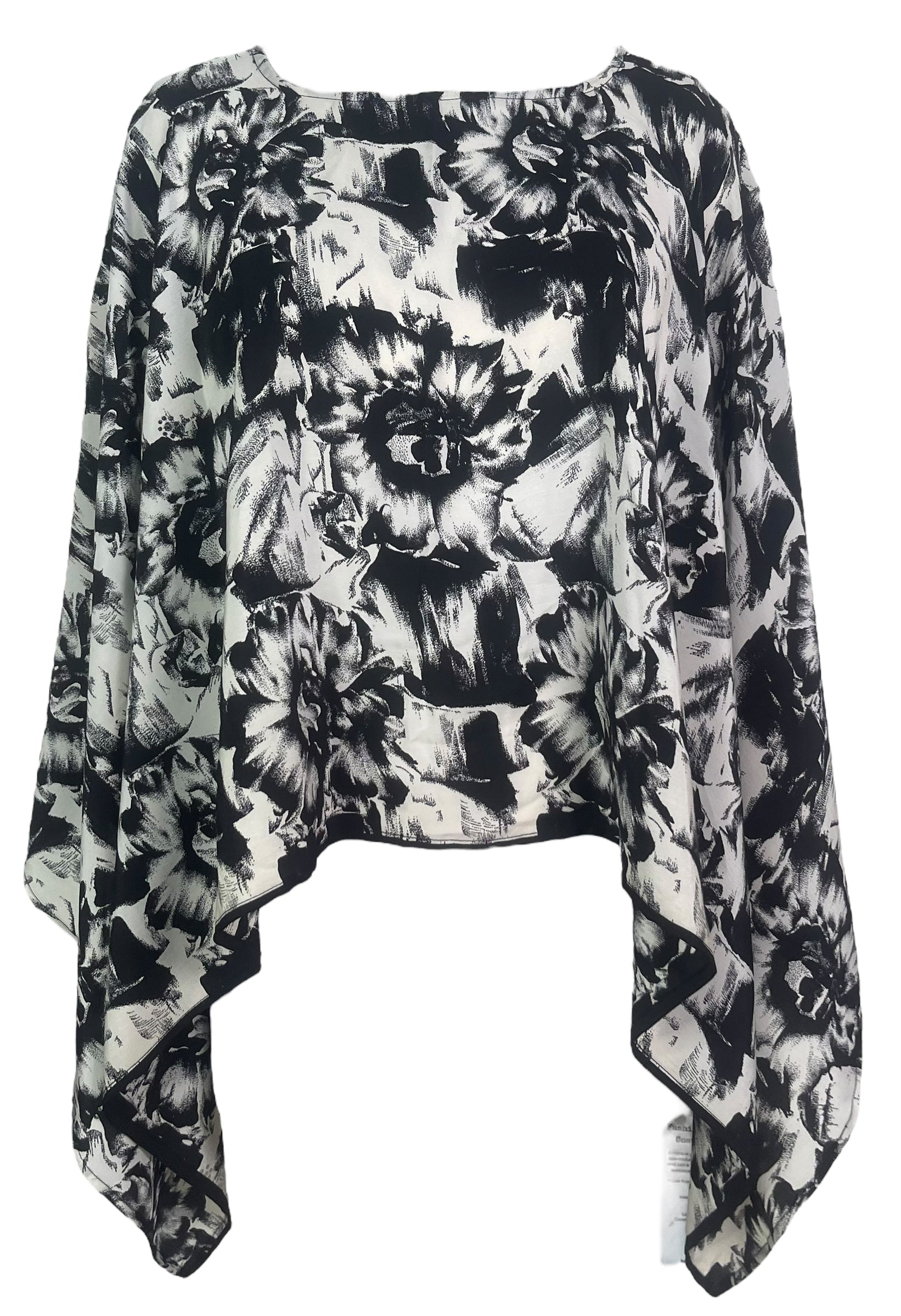 PREVIEW PRC7777 Avatar Pure Silk Capelet Poncho by DECEMBER2025 – Handmade ethical Poncho from sariKNOTsari using upcycled silk. Designed in Canada for travel and slow fashion, loved from Toronto to LA to Sydney.