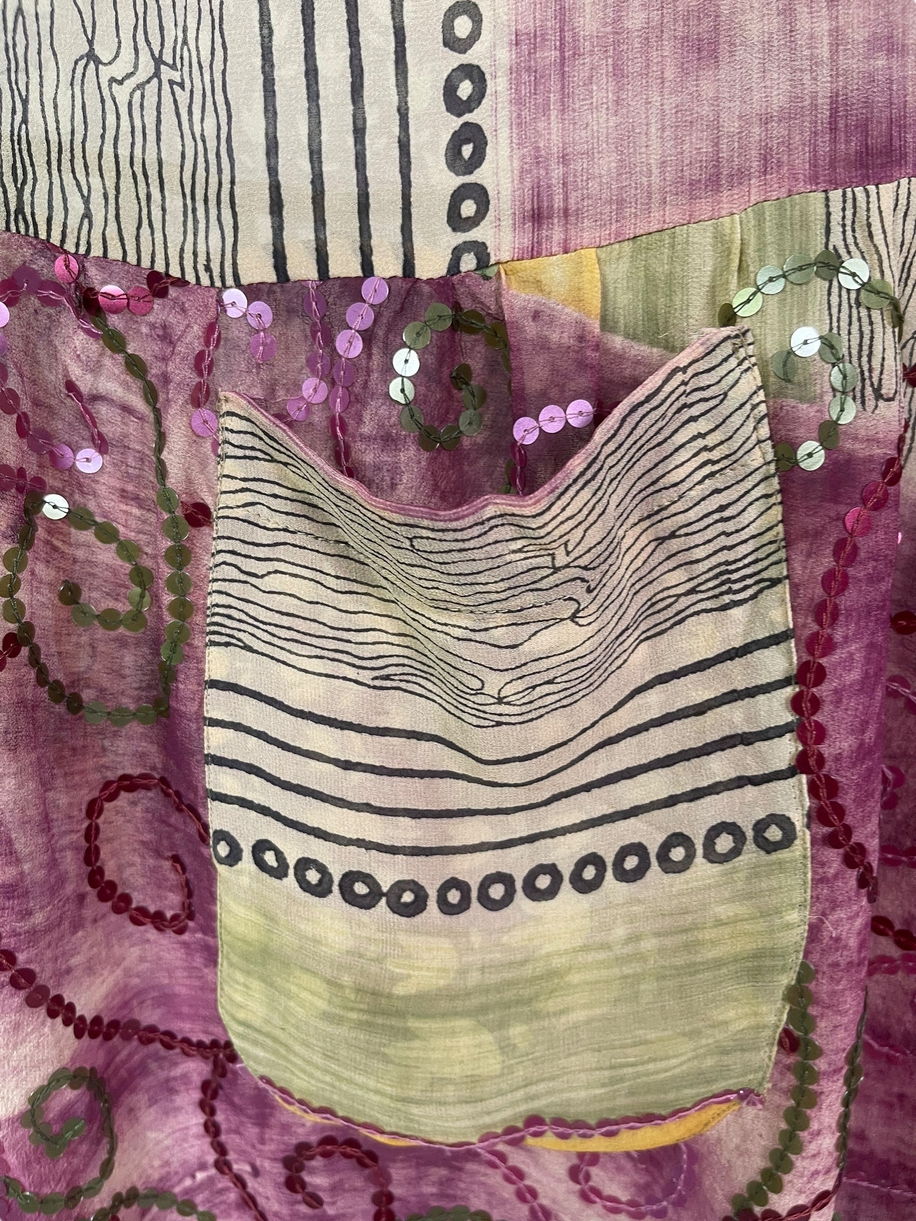 PRG7739 Sheer Avatar Pure Silk Boxy Babydoll Dress