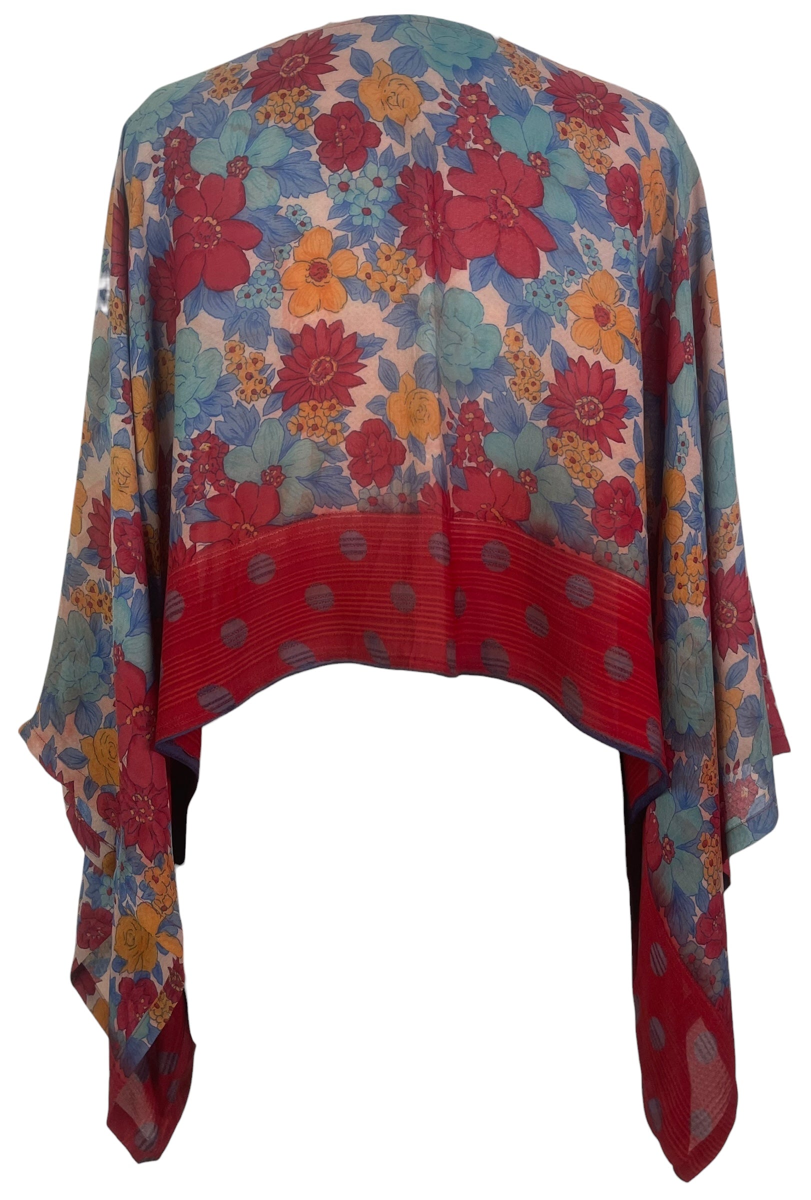 PREVIEW PRG8533 Sheer Wabi Sabi Pure Silk Kimono-Sleeved Top