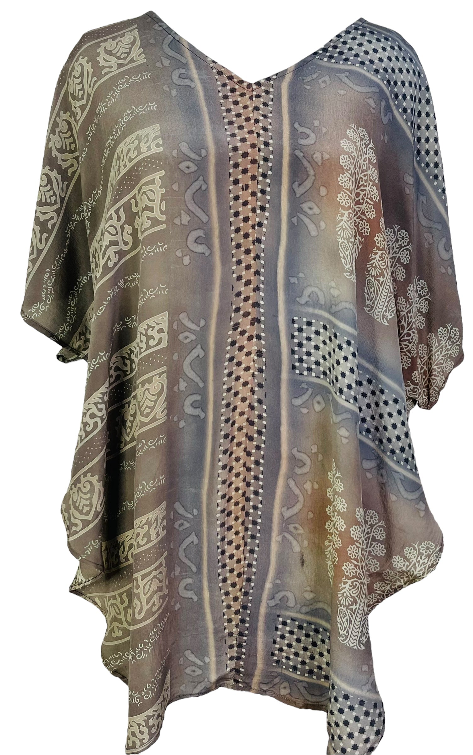 PRC6681 Wabi Sabi Pure Silk Waterfall Top