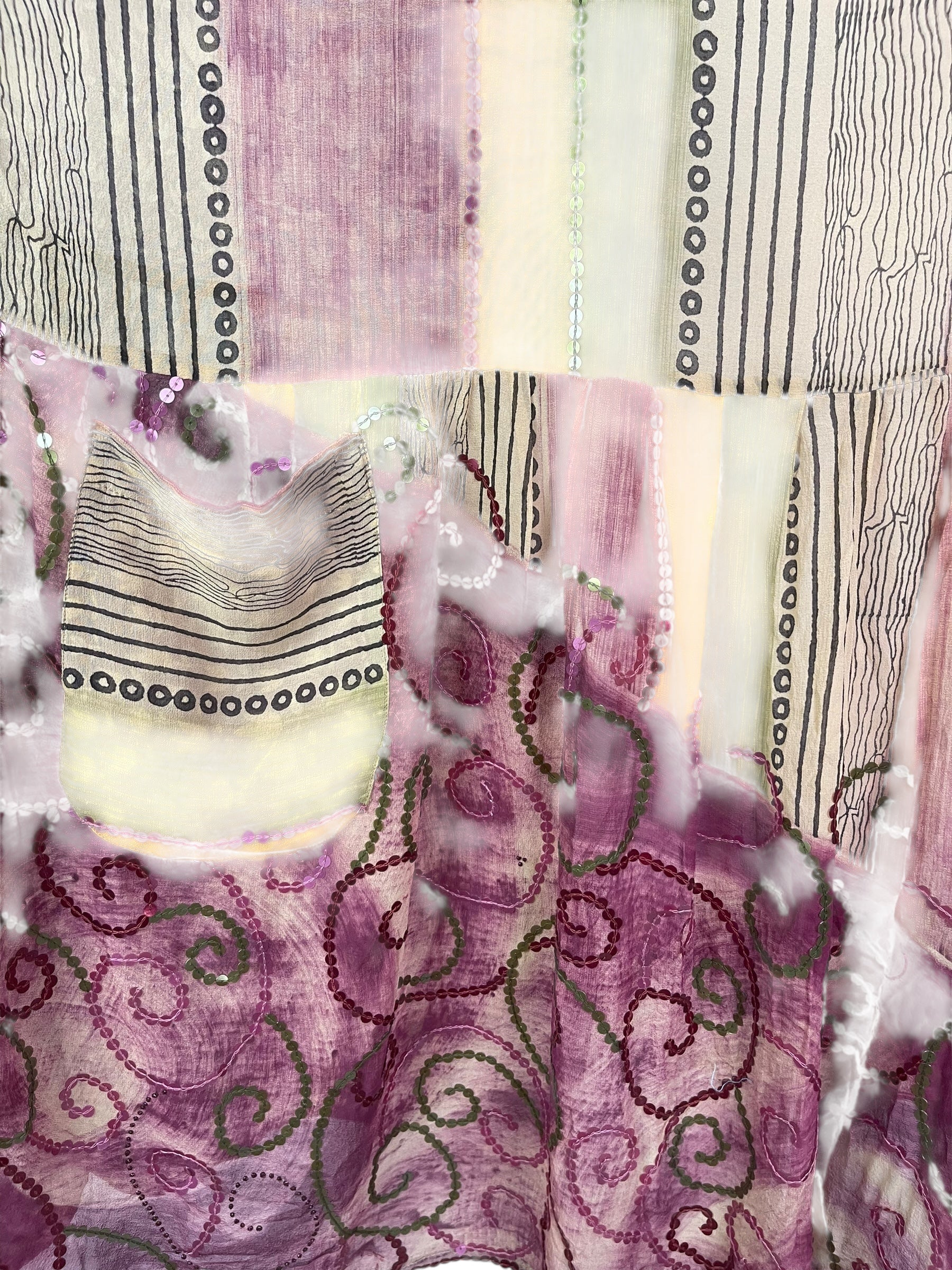 PRG7739 Sheer Avatar Pure Silk Boxy Babydoll Dress