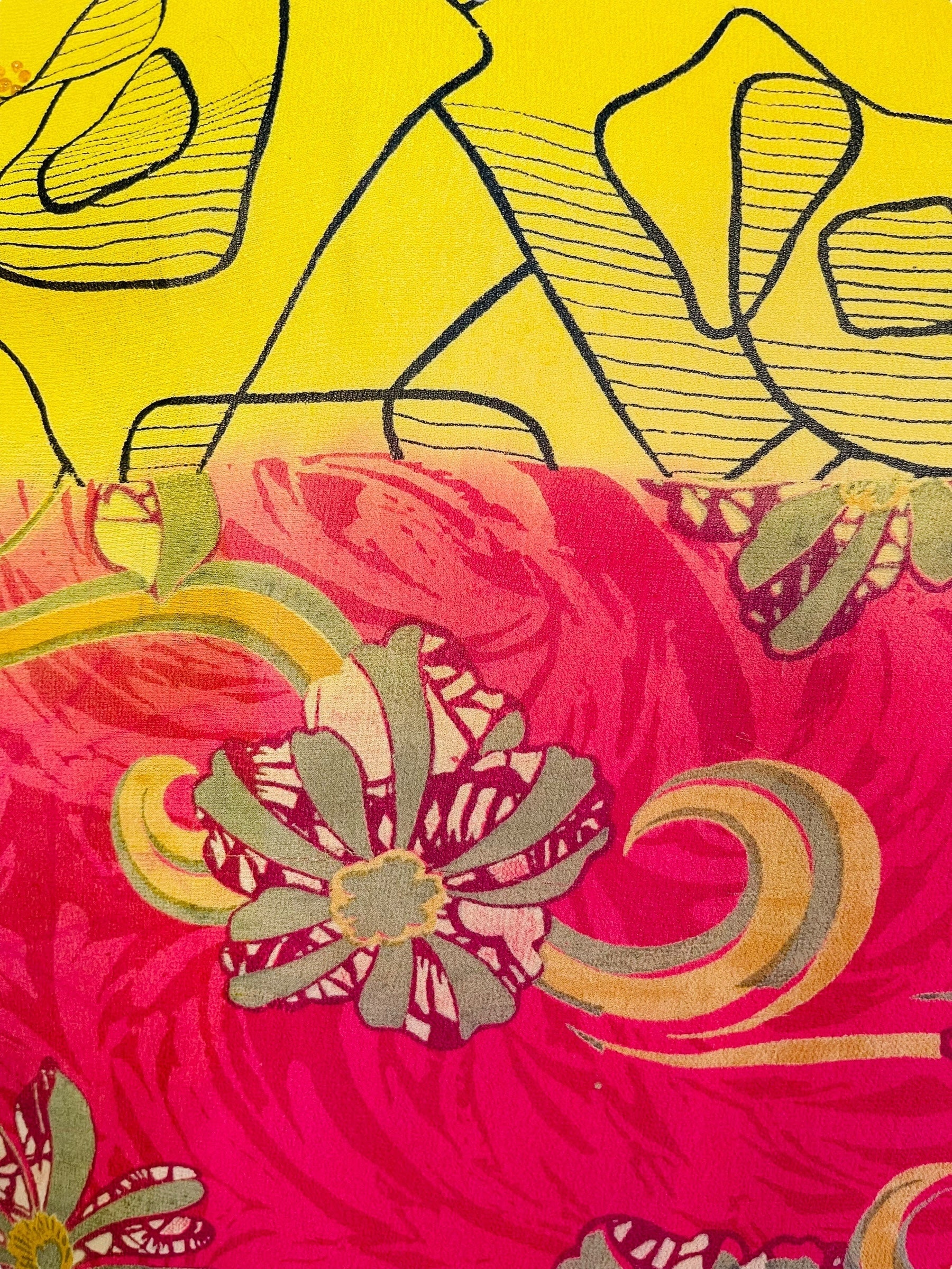 PRG6410 Sheer Avatar Pure Silk Side Slit Top