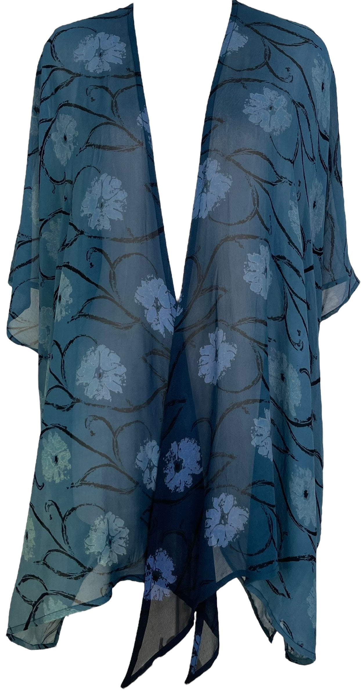 PREVIEW PRG8723 Sheer Pure Silk Wabi Sabi Capelet Poncho main image 1