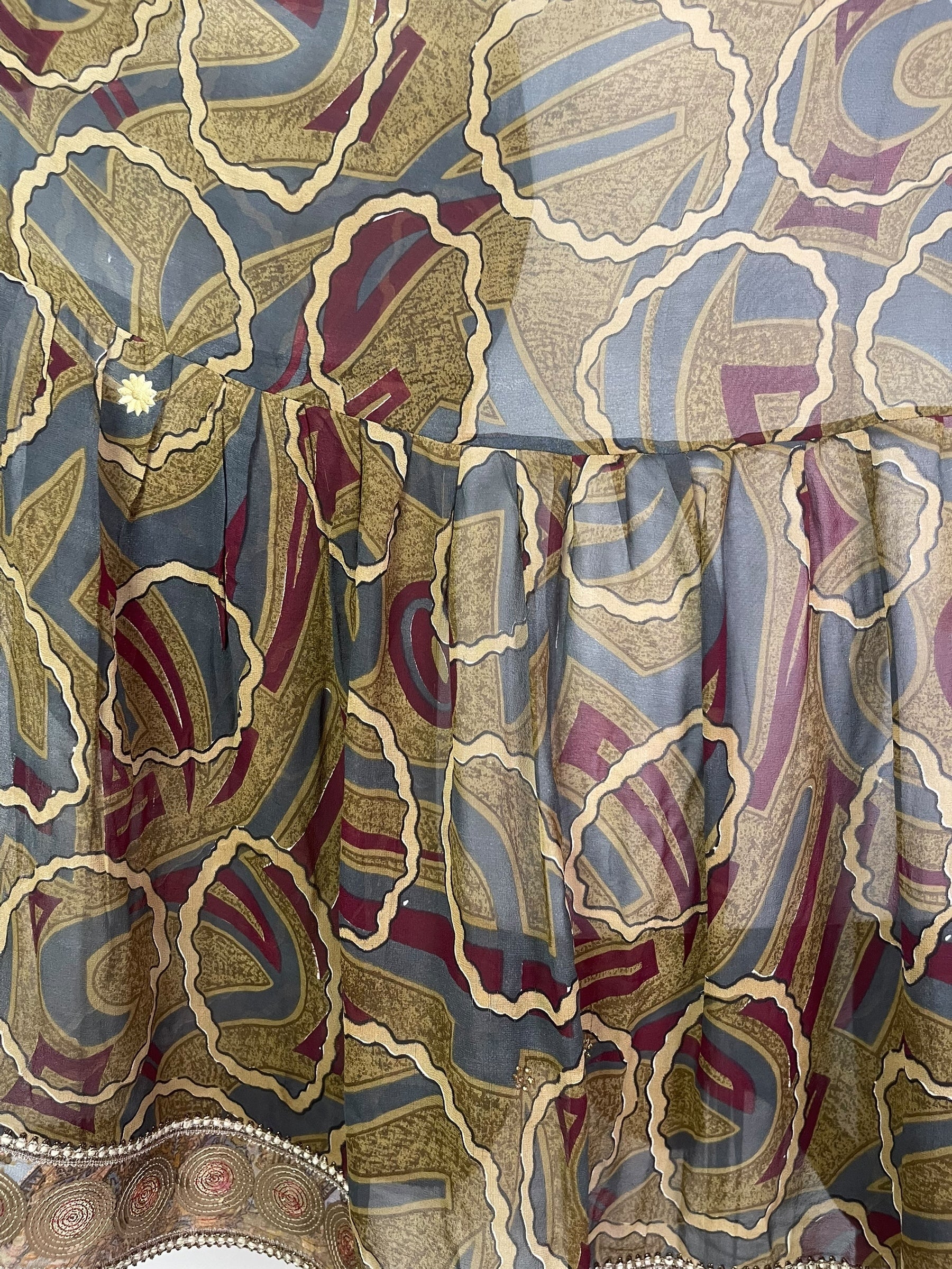 PRG7738 Sheer Avatar Pure Silk Boxy Babydoll Dress