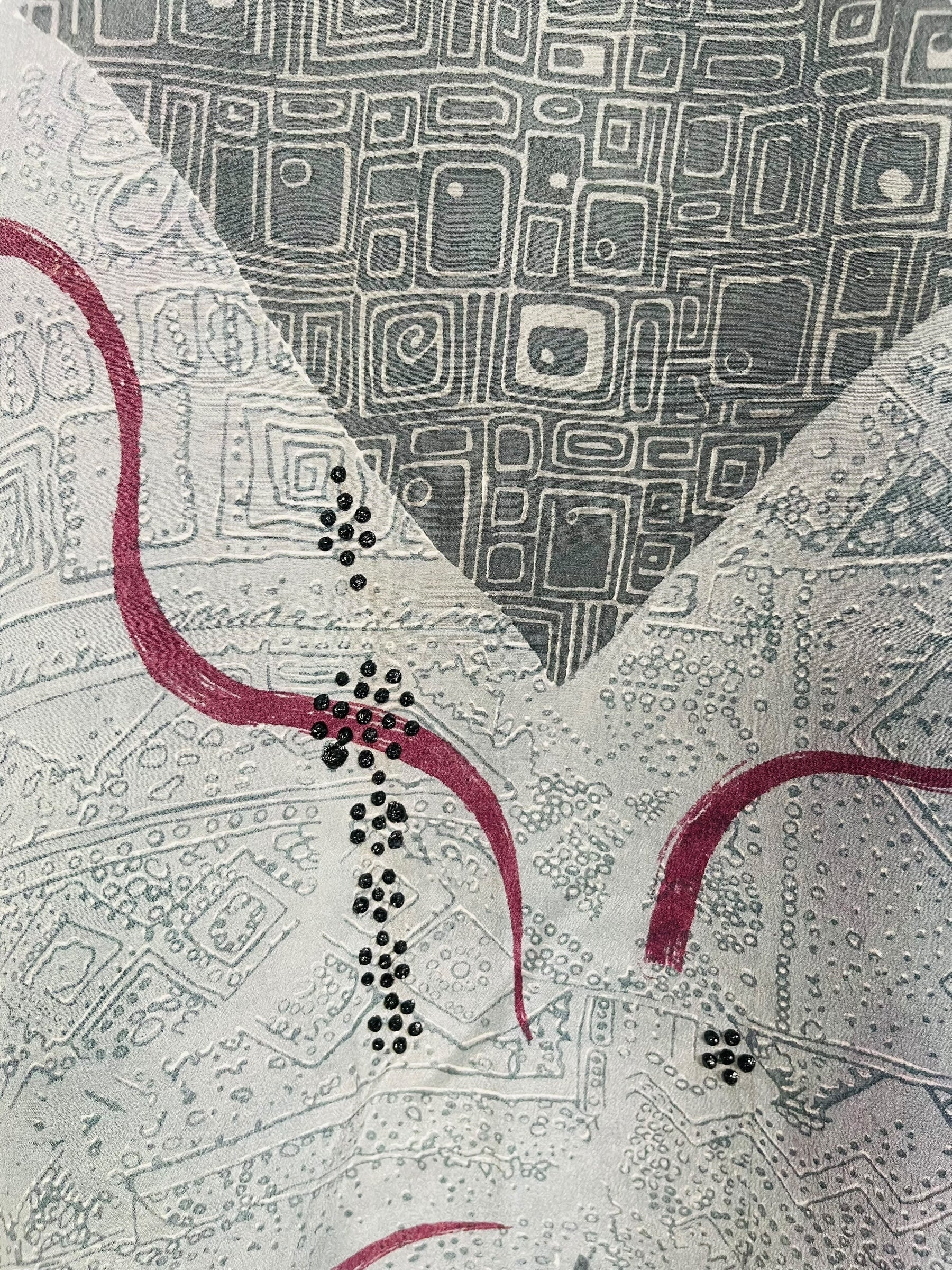 PRC6703 Avatar Pure Silk Side Slit Top