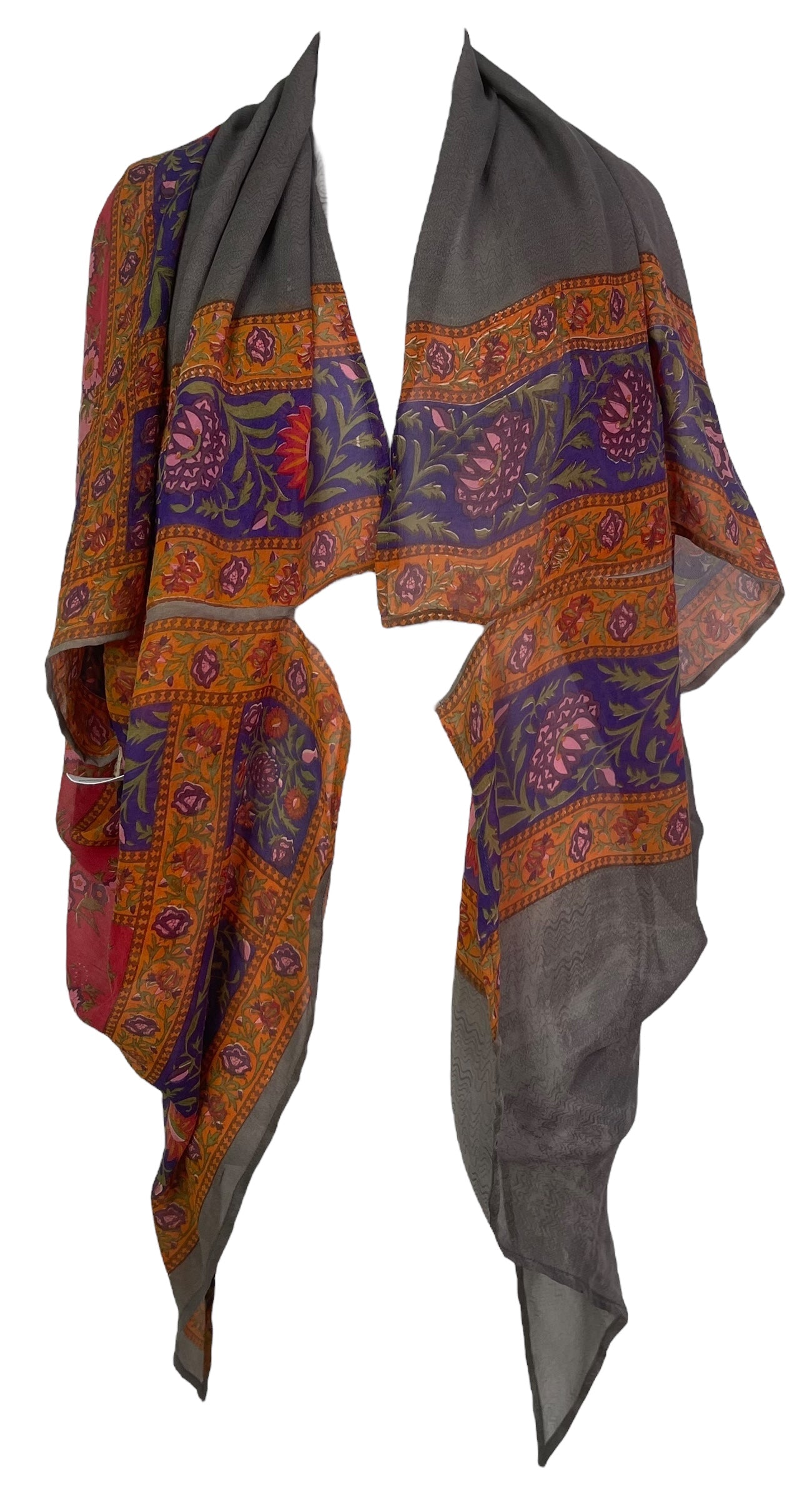 PRG8132 Sheer Avatar Pure Silk Cardigan