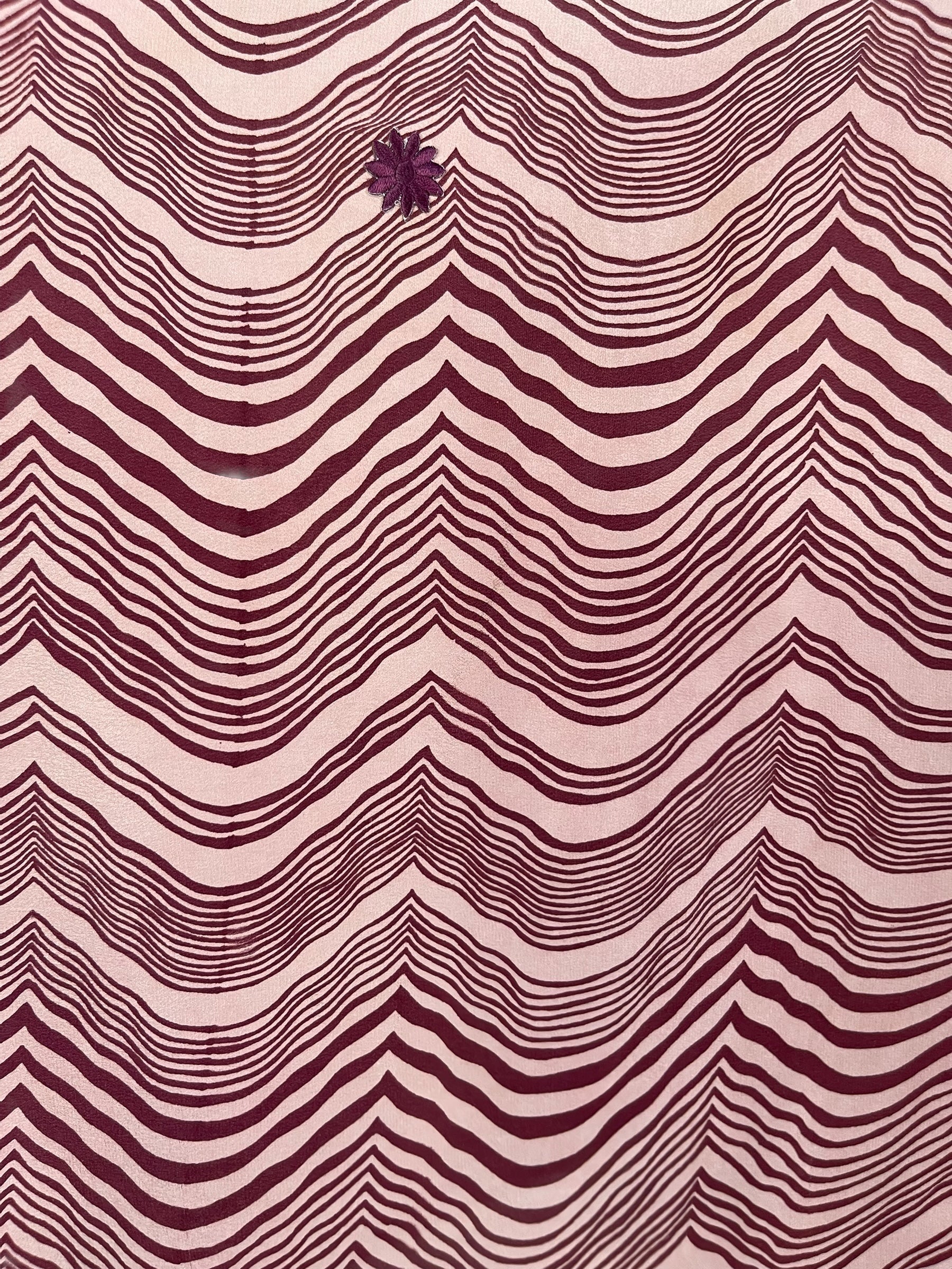 PRC6701 Avatar Pure Silk Kimono-Sleeved Top