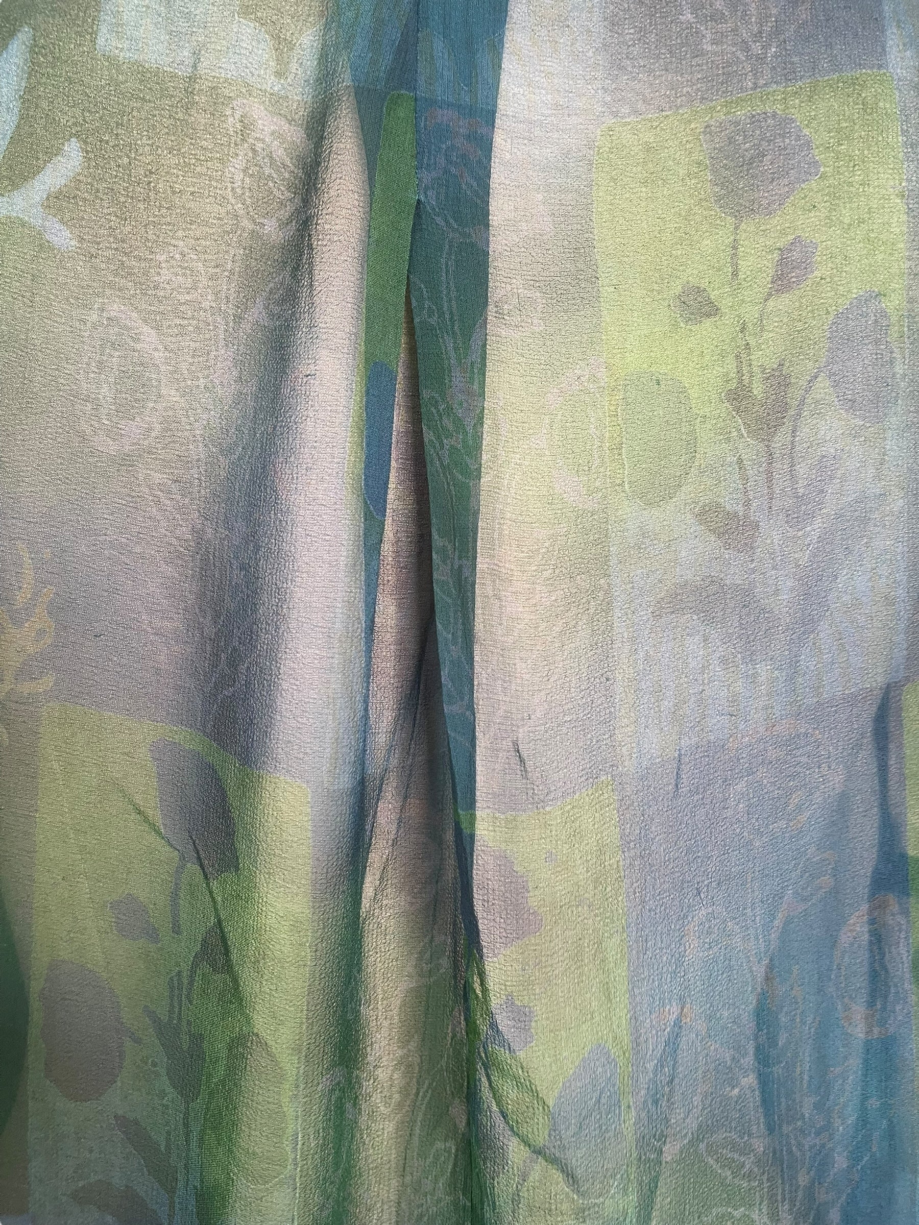 PRG7785 Sheer Avatar Pure Silk Self Pocket Tunic Dress