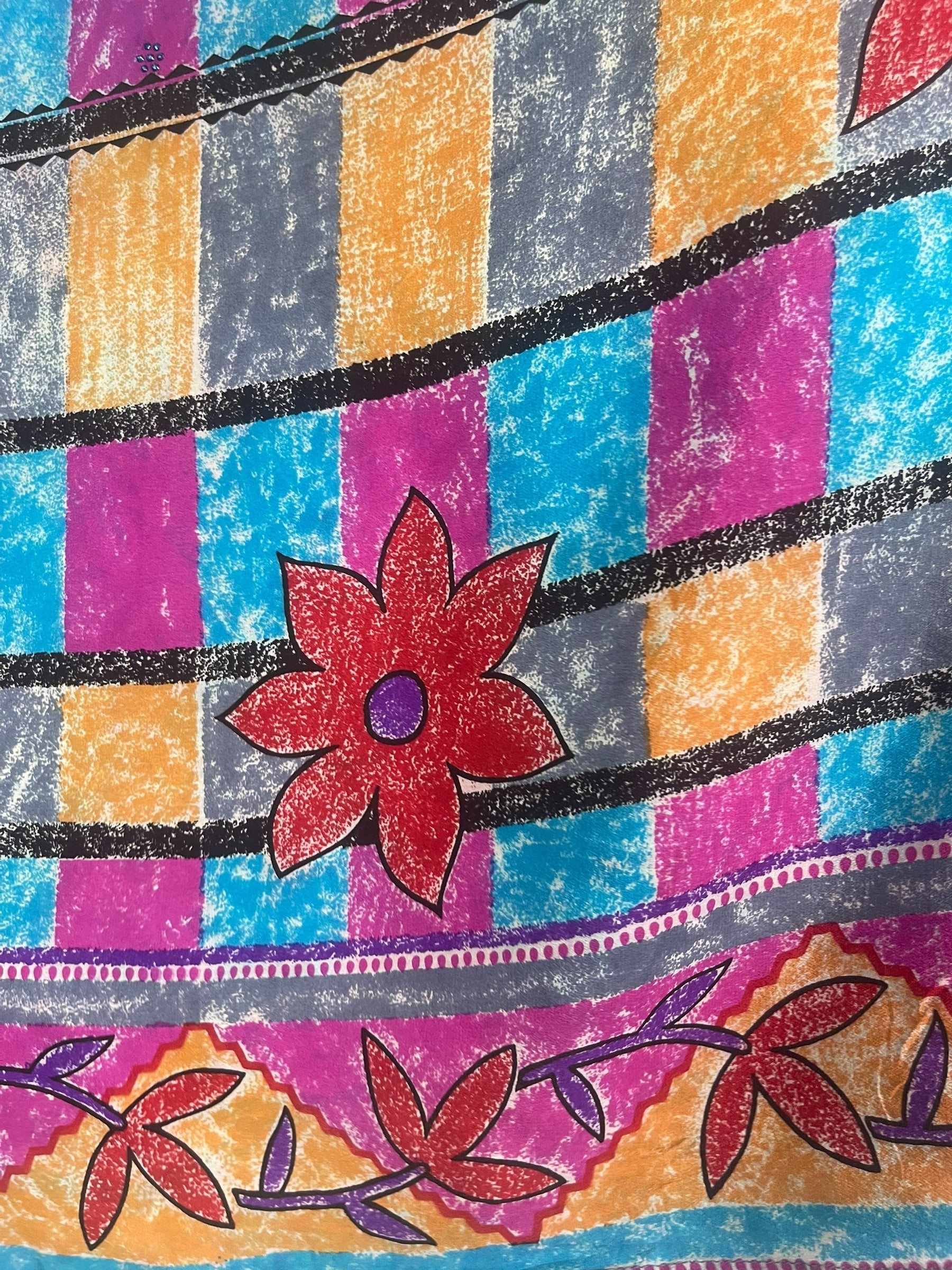 PRC7521 Avatar Pure Silk Capelet Poncho