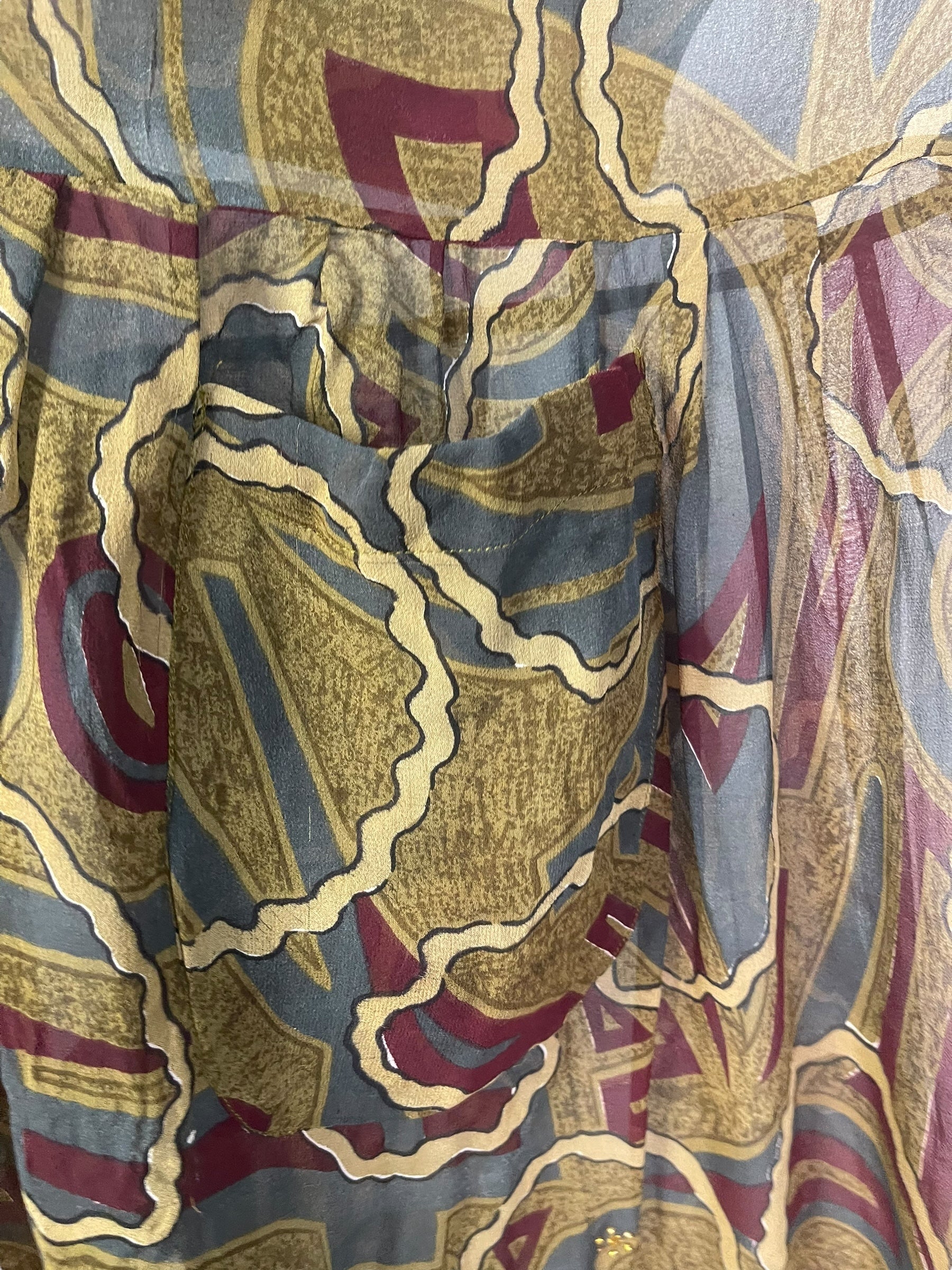 PRG7738 Sheer Avatar Pure Silk Boxy Babydoll Dress