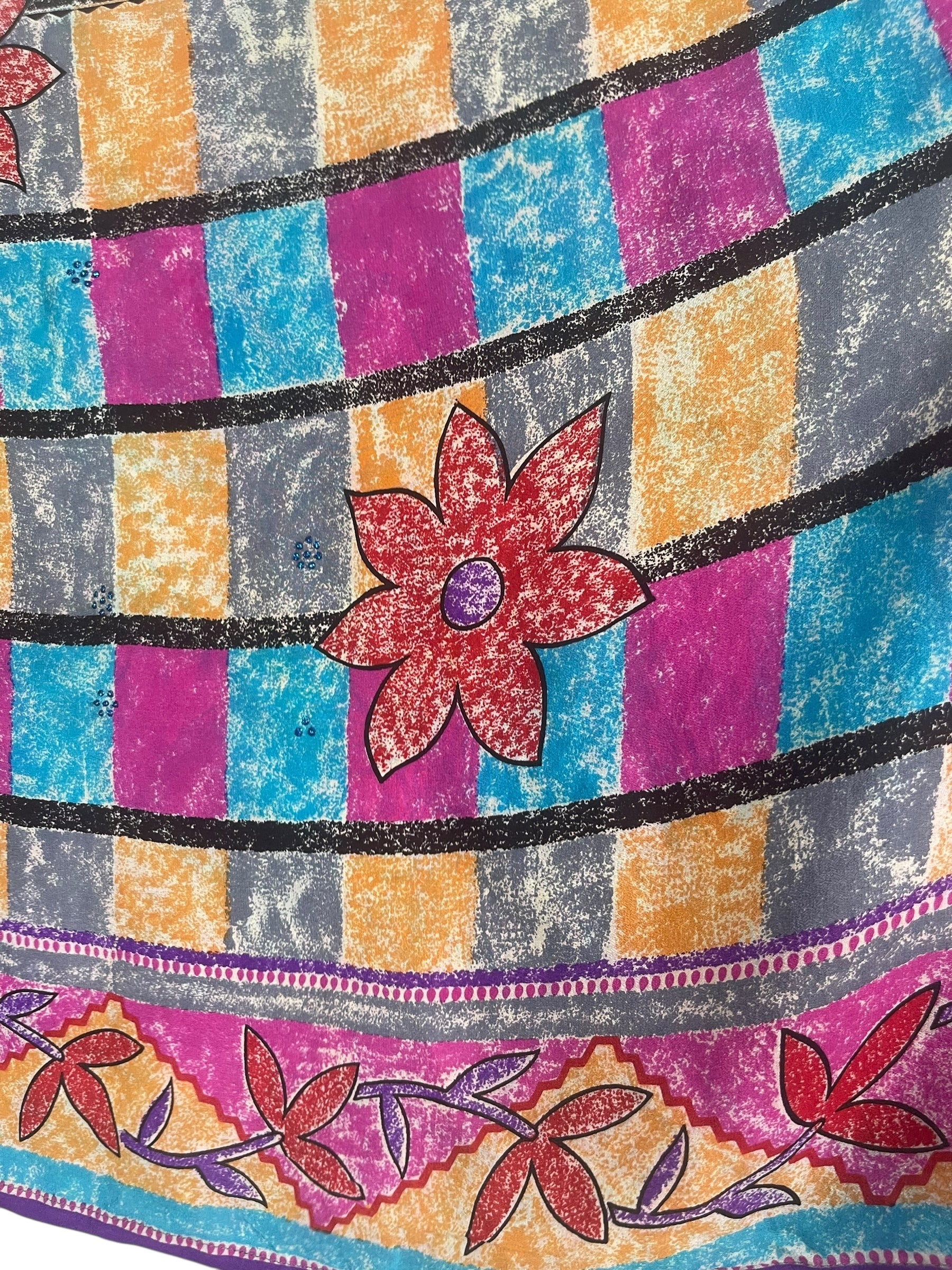 PRC7521 Avatar Pure Silk Capelet Poncho