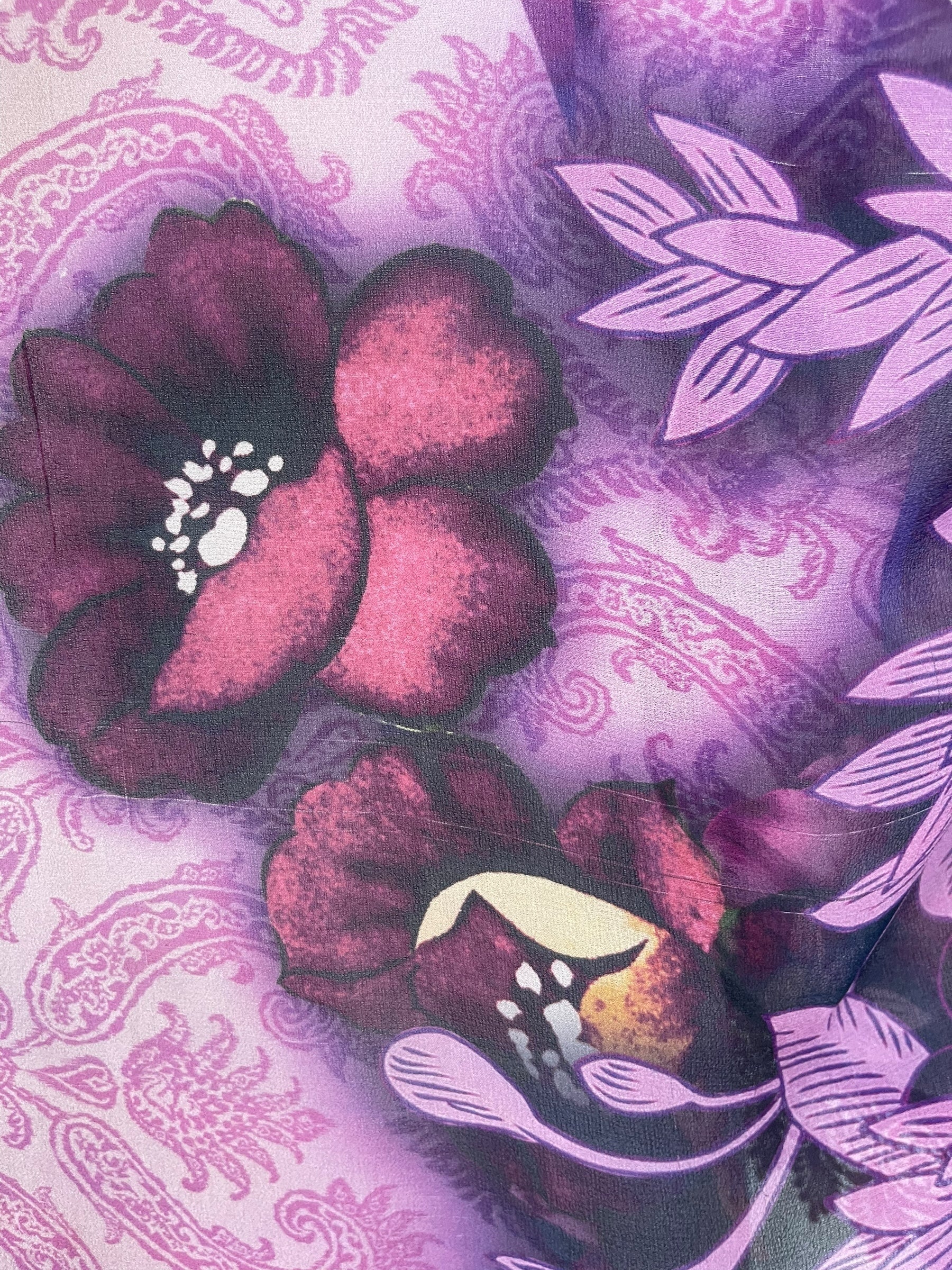 PRG6424 Sheer Wabi Sabi Pure Silk Side Slit Top