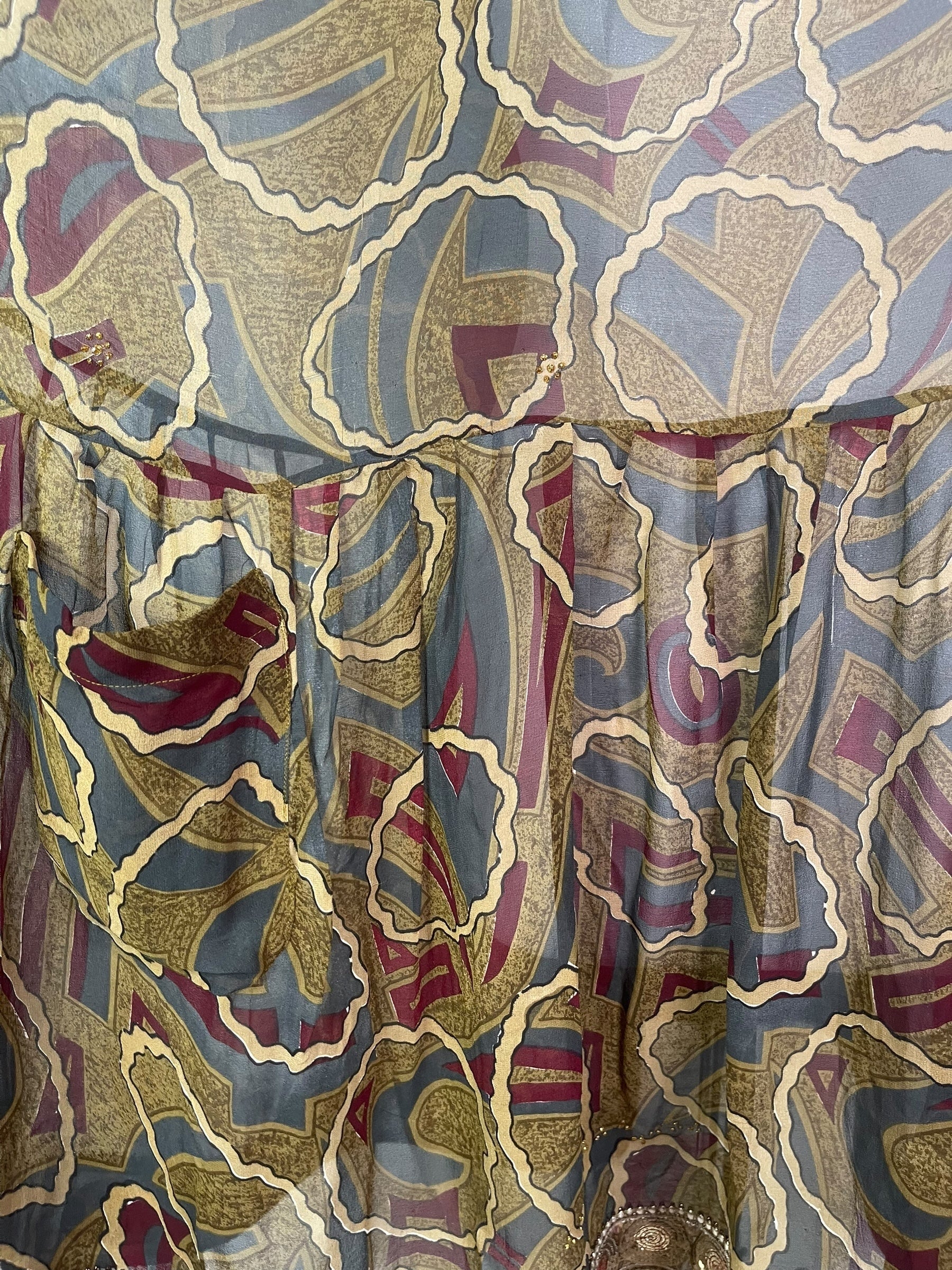 PRG7738 Sheer Avatar Pure Silk Boxy Babydoll Dress