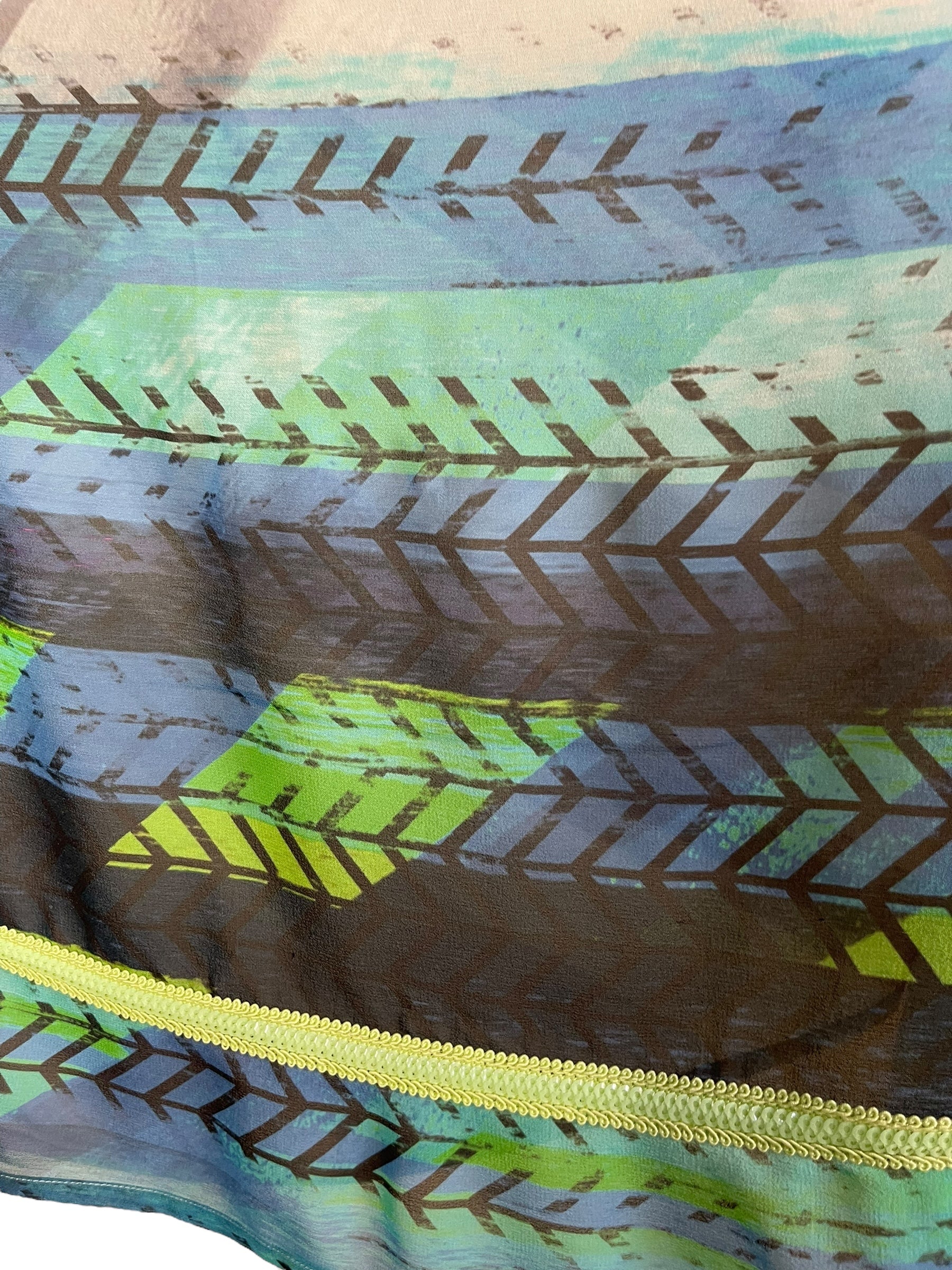 REVOLUTIONHER PRG6604 Sheer Avatar Pure Silk Capelet Poncho