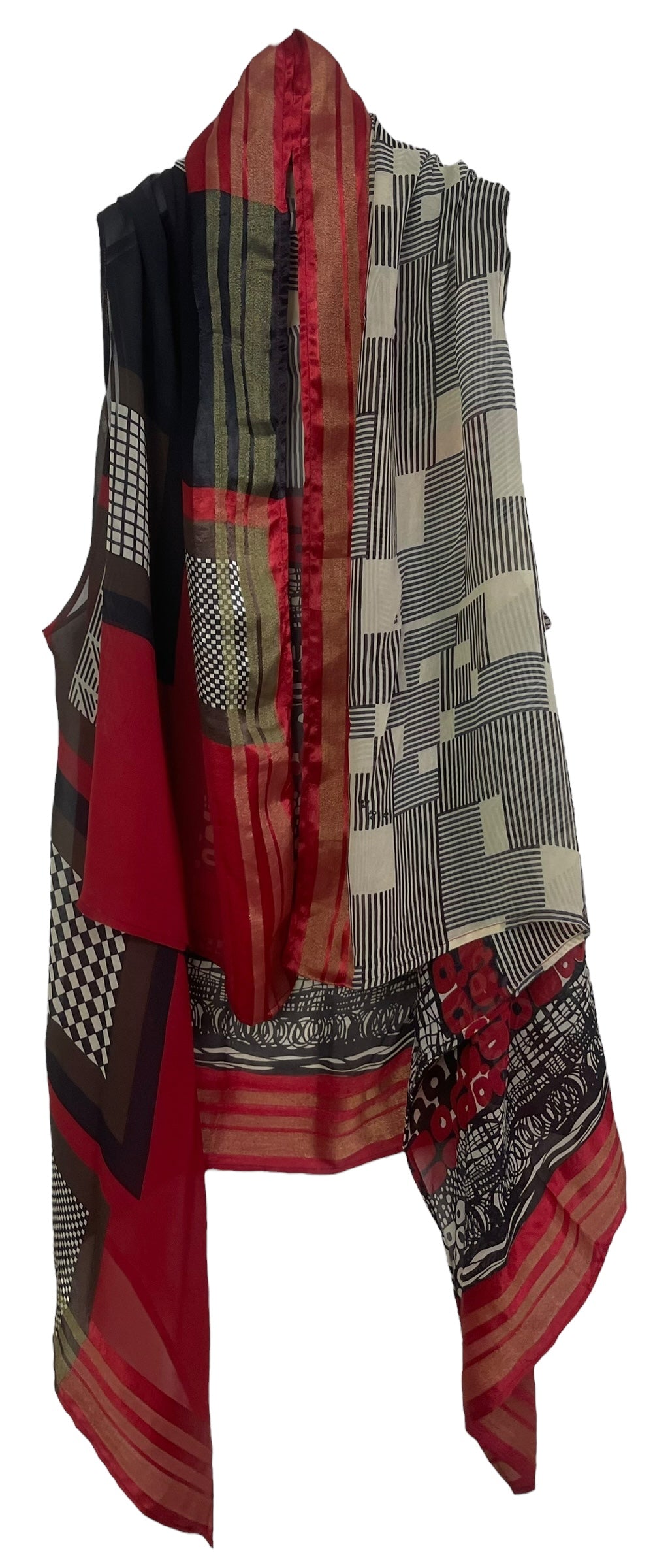 PRG8198 Sheer Avatar Pure Silk Versatile Vest