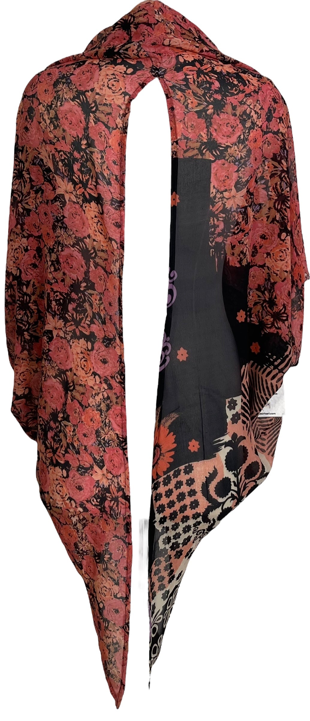 PRG7054 Sheer Wabi Sabi Pure Silk Cardigan