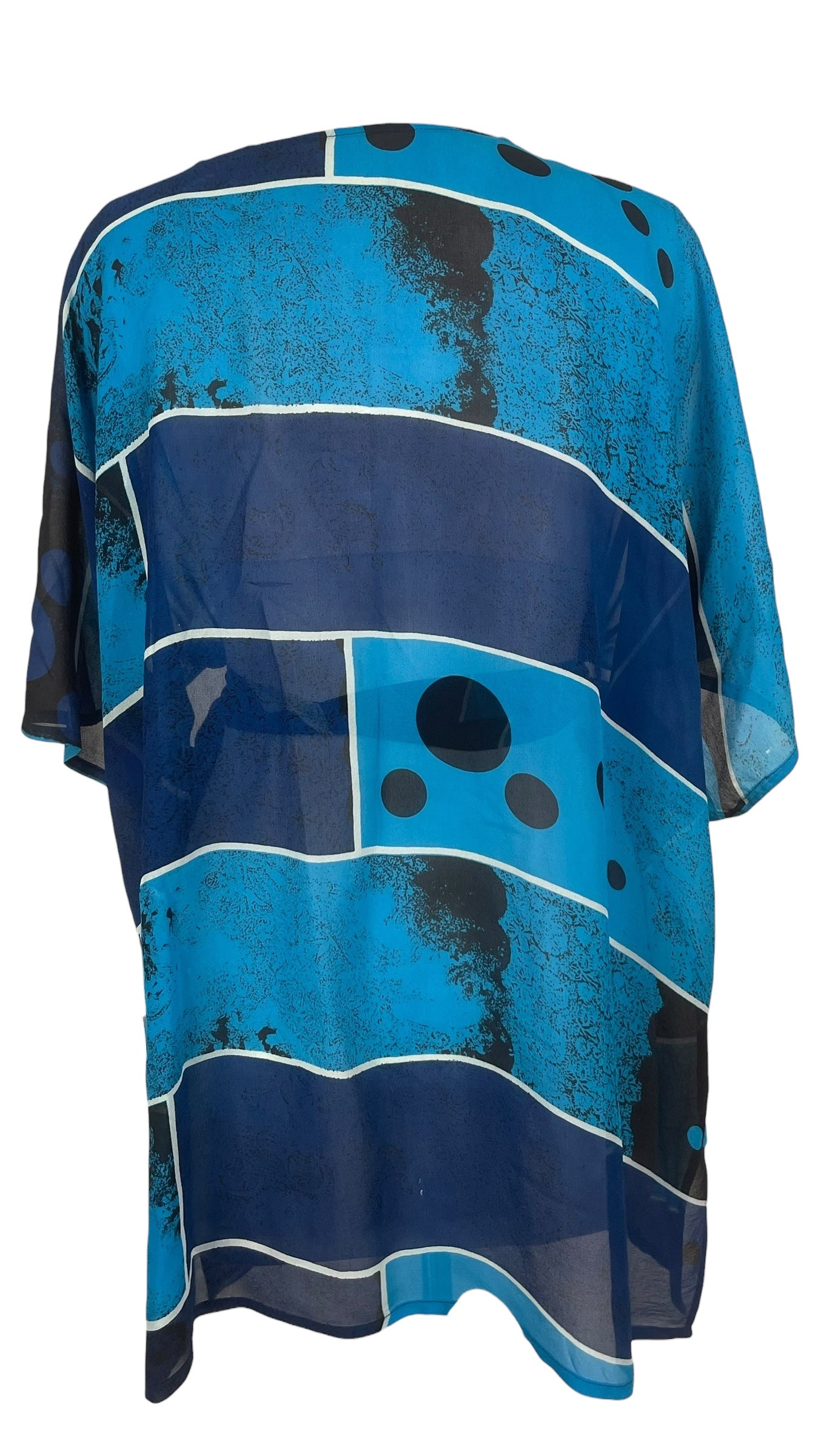 PREVIEW PRG8531 Sheer Wabi Sabi Pure Silk Kimono-Sleeved Jacket with Belt by MARCH2026 – Handmade ethical Short Kimono from sariKNOTsari using upcycled silk. Designed in Canada for travel and slow fashion, loved from Toronto to LA to Sydney.