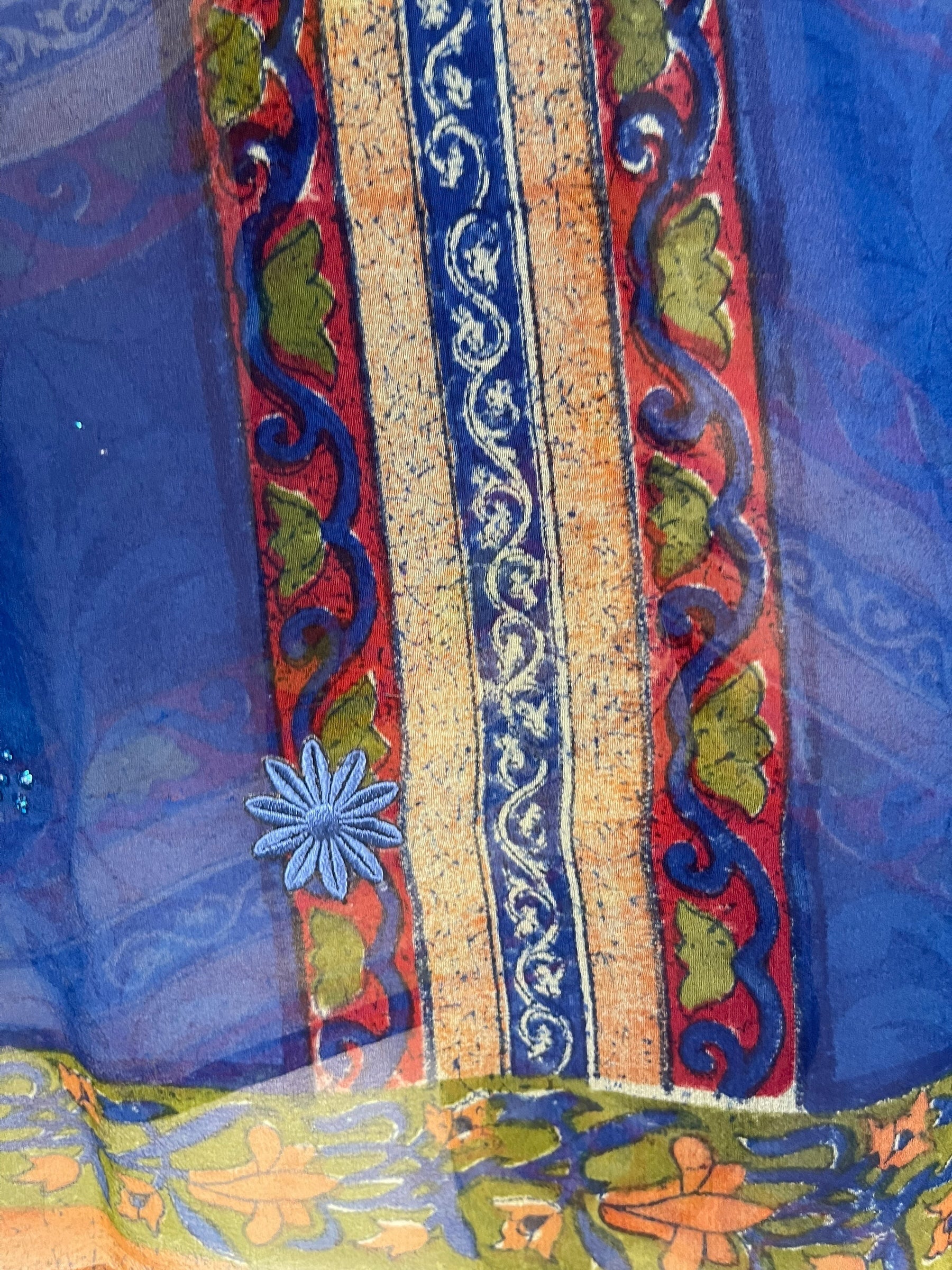 PREVIEW PRG8632 Sheer Avatar Pure Silk Versatile Vest by MARCH2026 – Handmade ethical Vest from sariKNOTsari using upcycled silk. Designed in Canada for travel and slow fashion, loved from Toronto to LA to Sydney. Featuring Zsiska, Bryn Walker and Artisan Leather coats by Rejean Pepin, Pepin designs