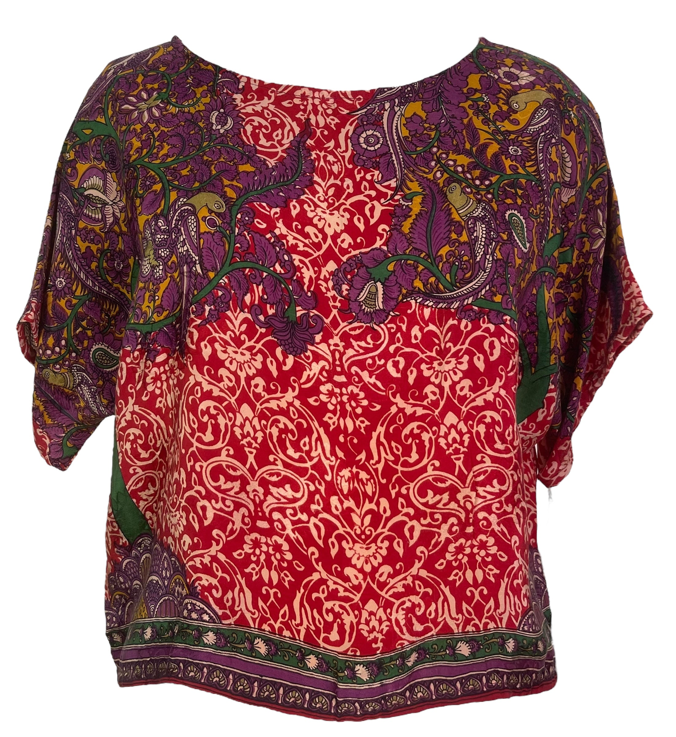 PRC8018 Avatar Pure Silk Boxy Top