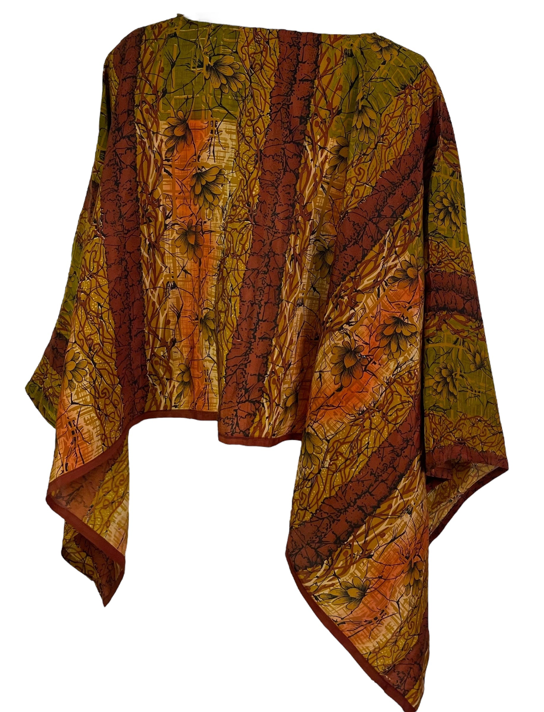 PRC6861 Avatar Pure Silk Capelet Poncho