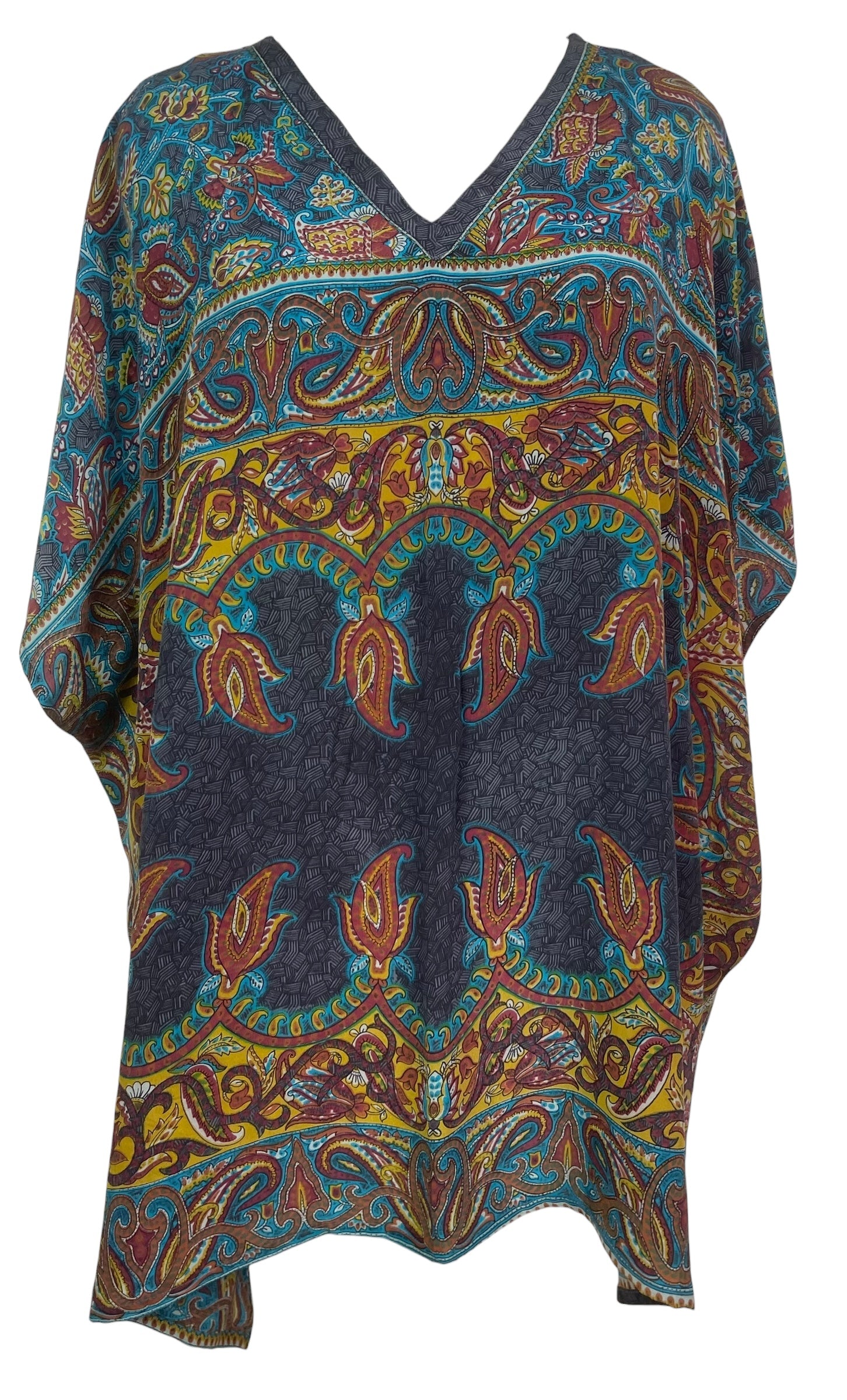PREVIEW PRC8217 Avatar Pure Silk Short Kaftan Tunic with Slits