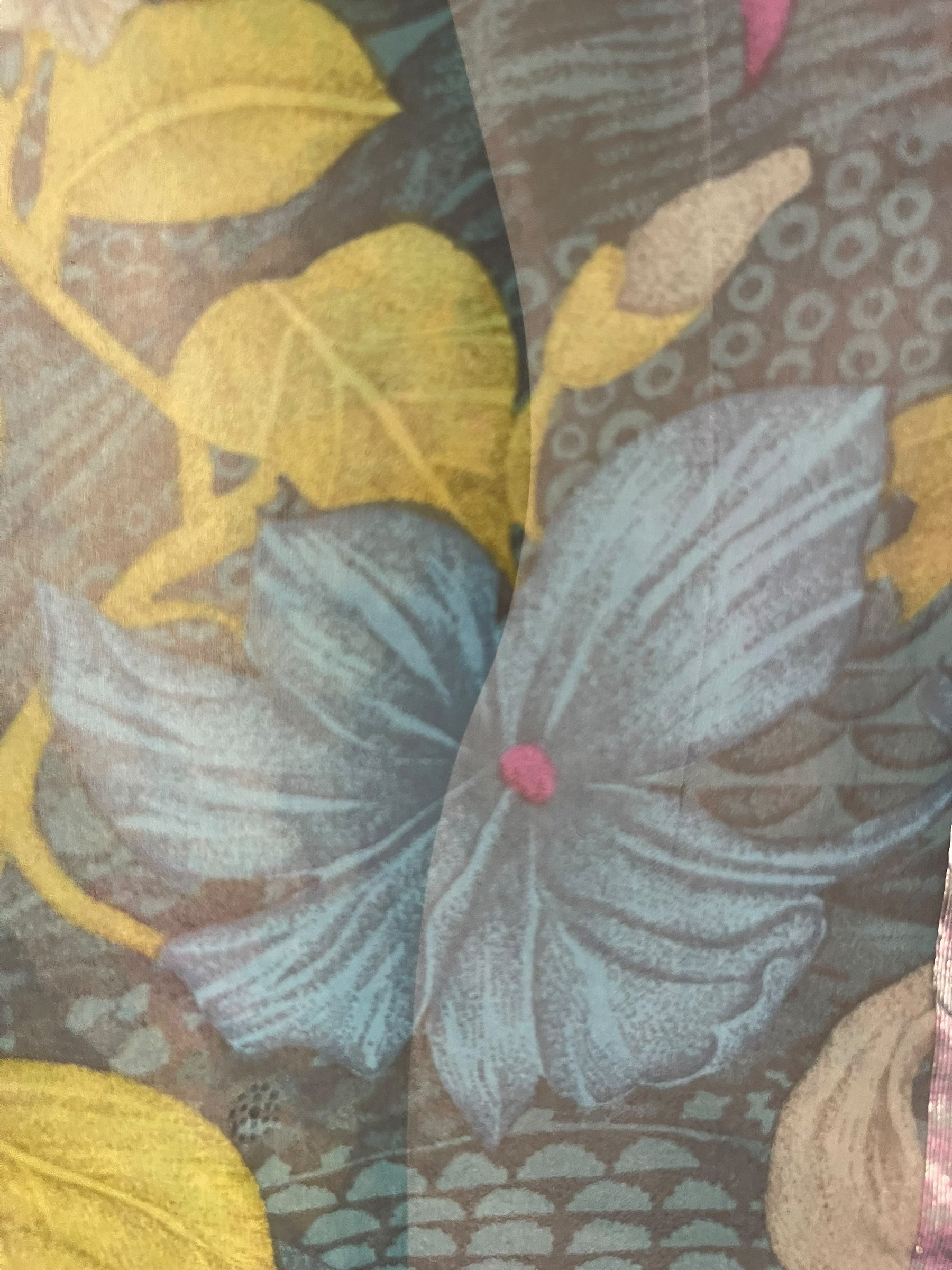 PRG7109 Sheer Avatar Pure Silk Waterfall Top