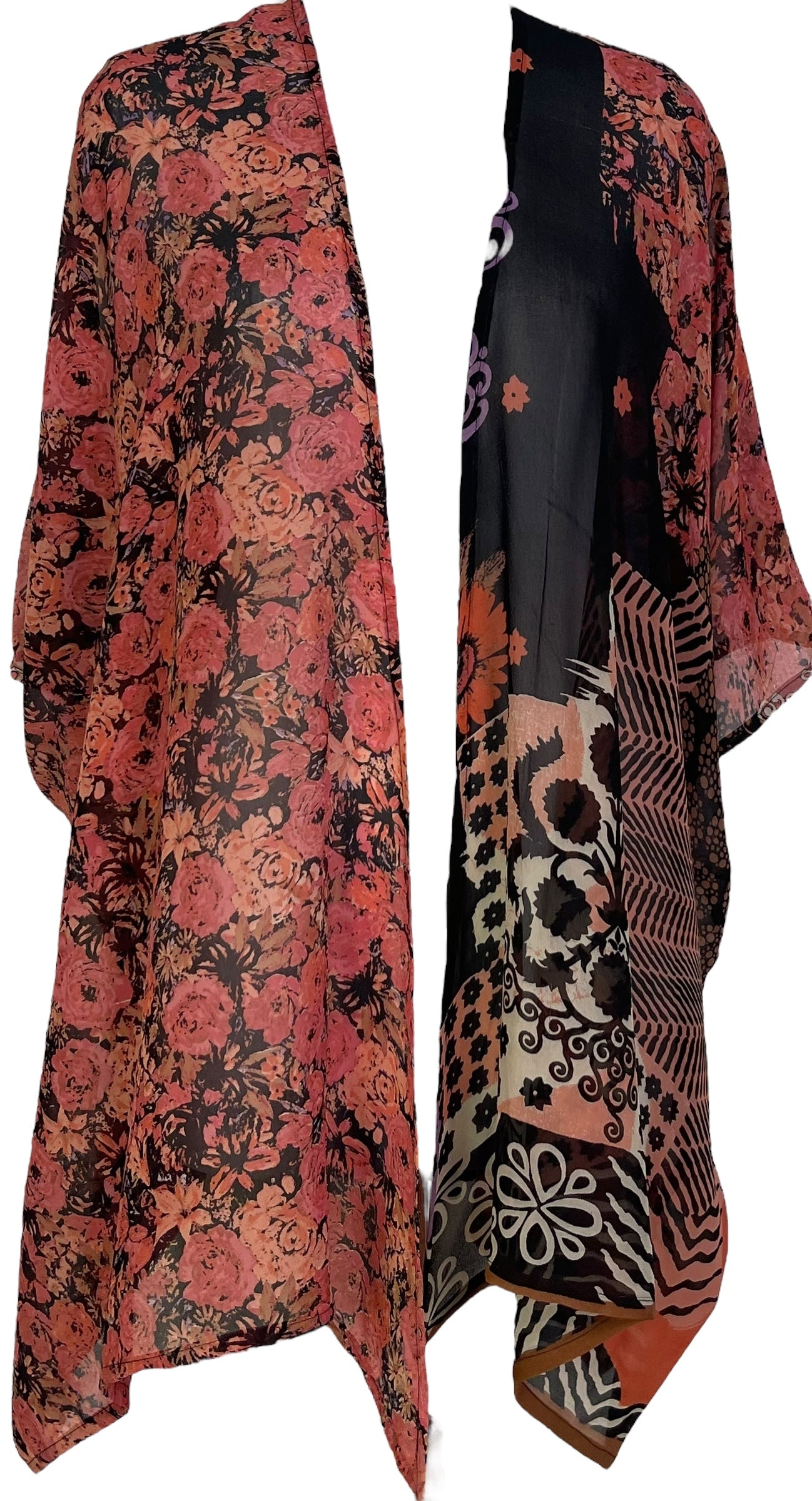 PRG7054 Sheer Wabi Sabi Pure Silk Cardigan