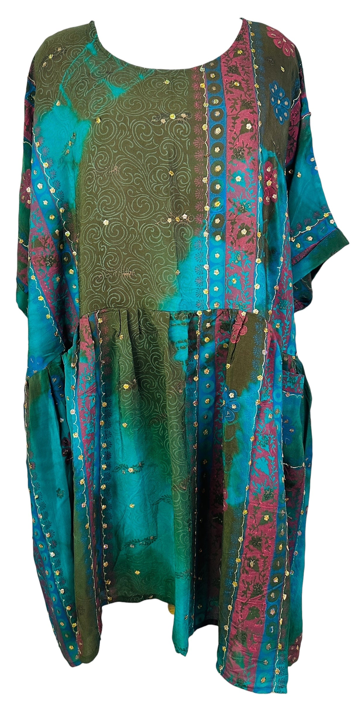 PRC8404 Avatar Pure Silk Boxy Babydoll Dress