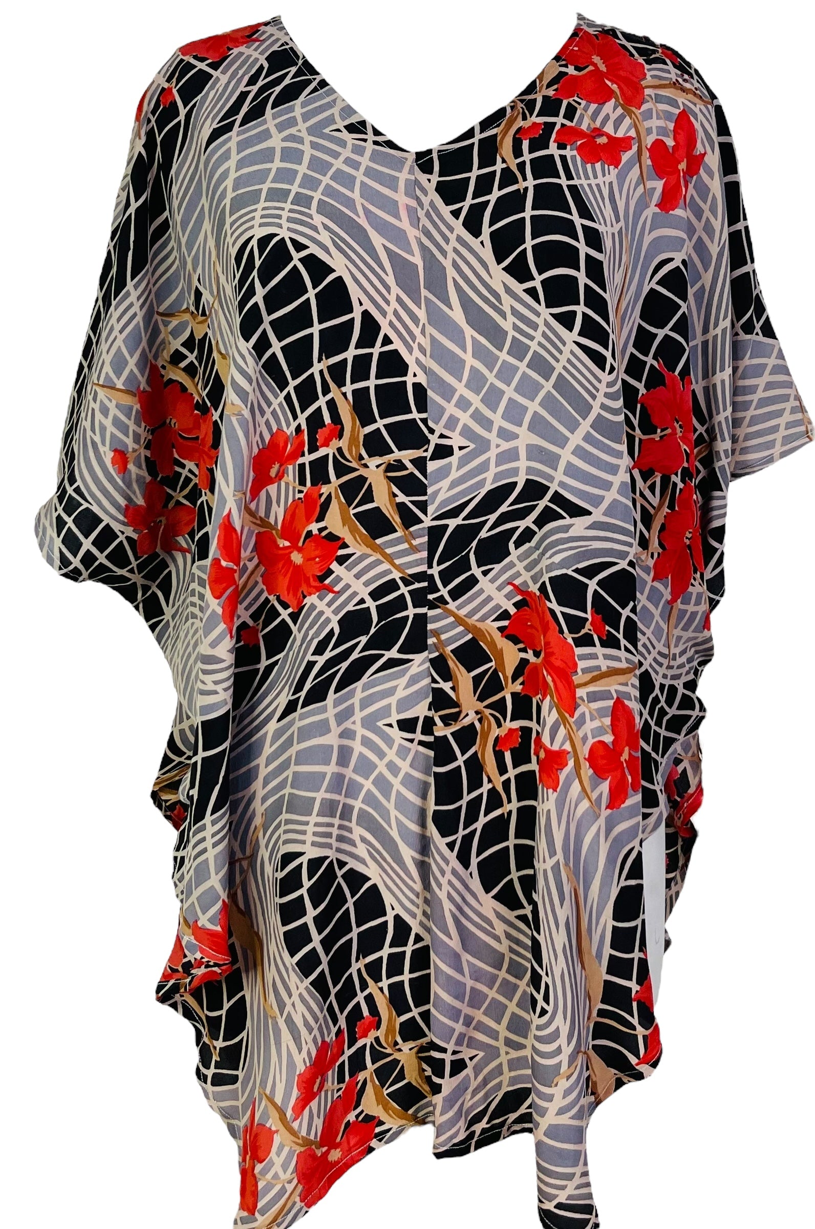 PRC6860 Wabi Sabi Pure Silk Waterfall Top