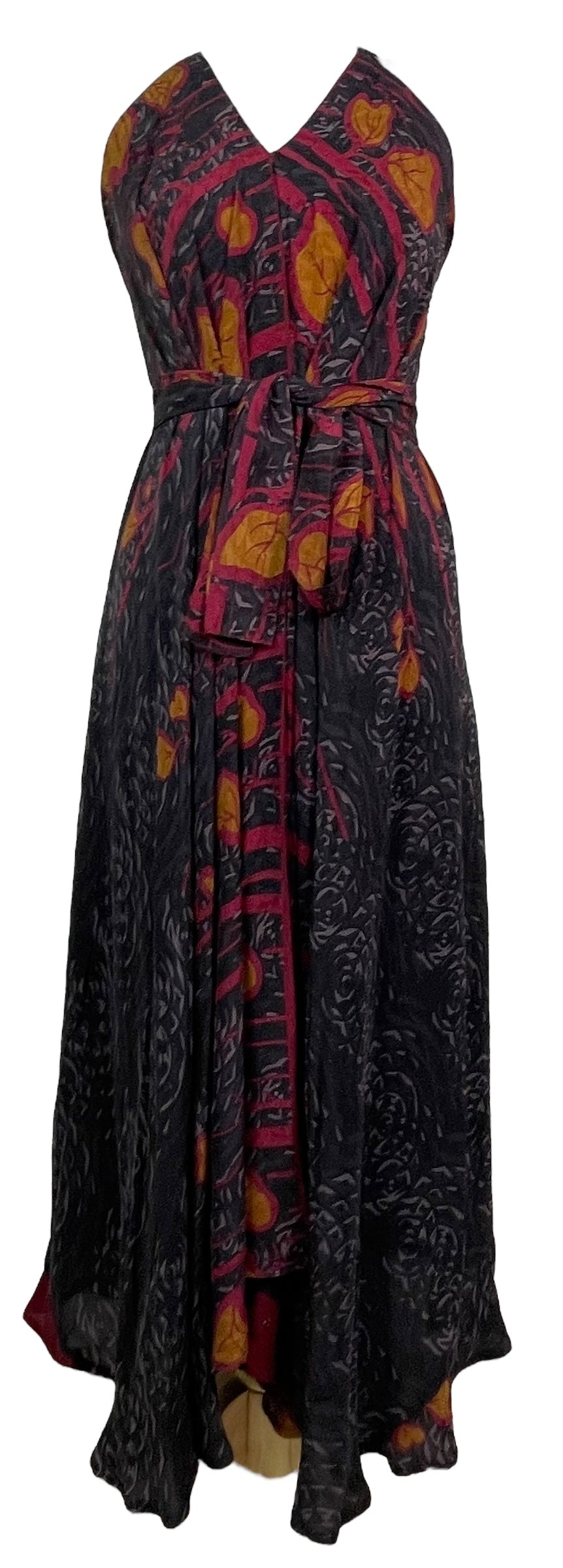 PRC7669 Avatar Pure Silk Maxi Dress with Belt