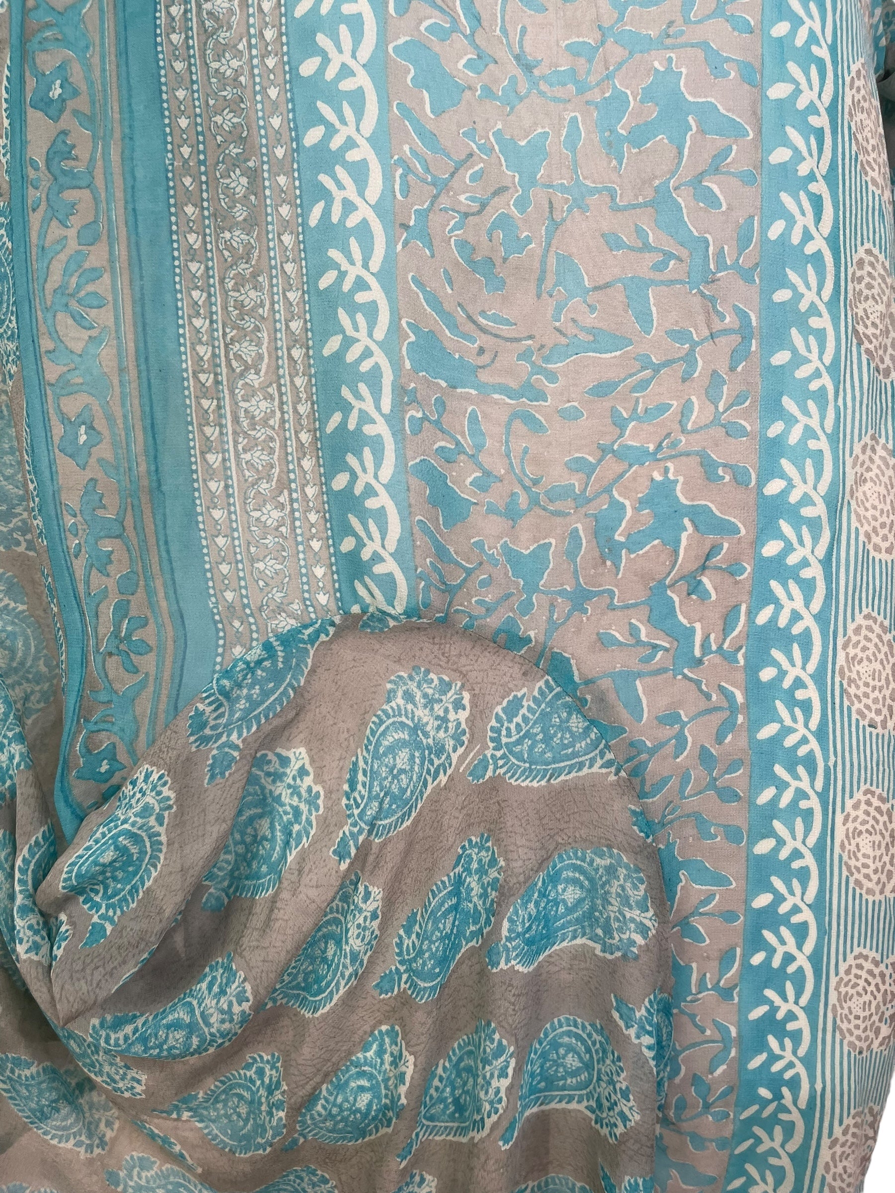 PRG7781 Sheer Avatar Pure Silk Self Pocket Tunic Dress