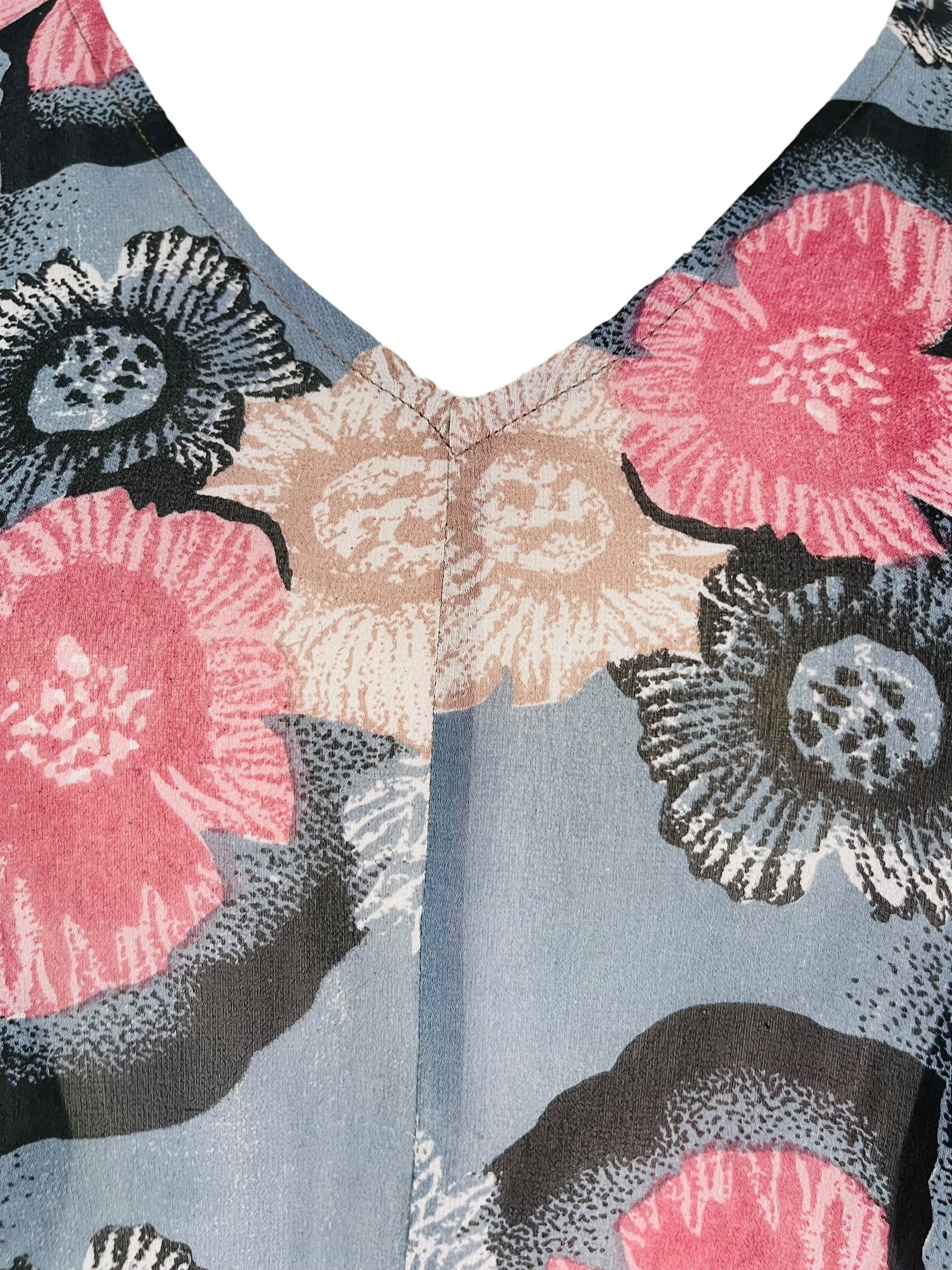 PRG7575 Sheer Avatar Pure Silk Waterfall Top