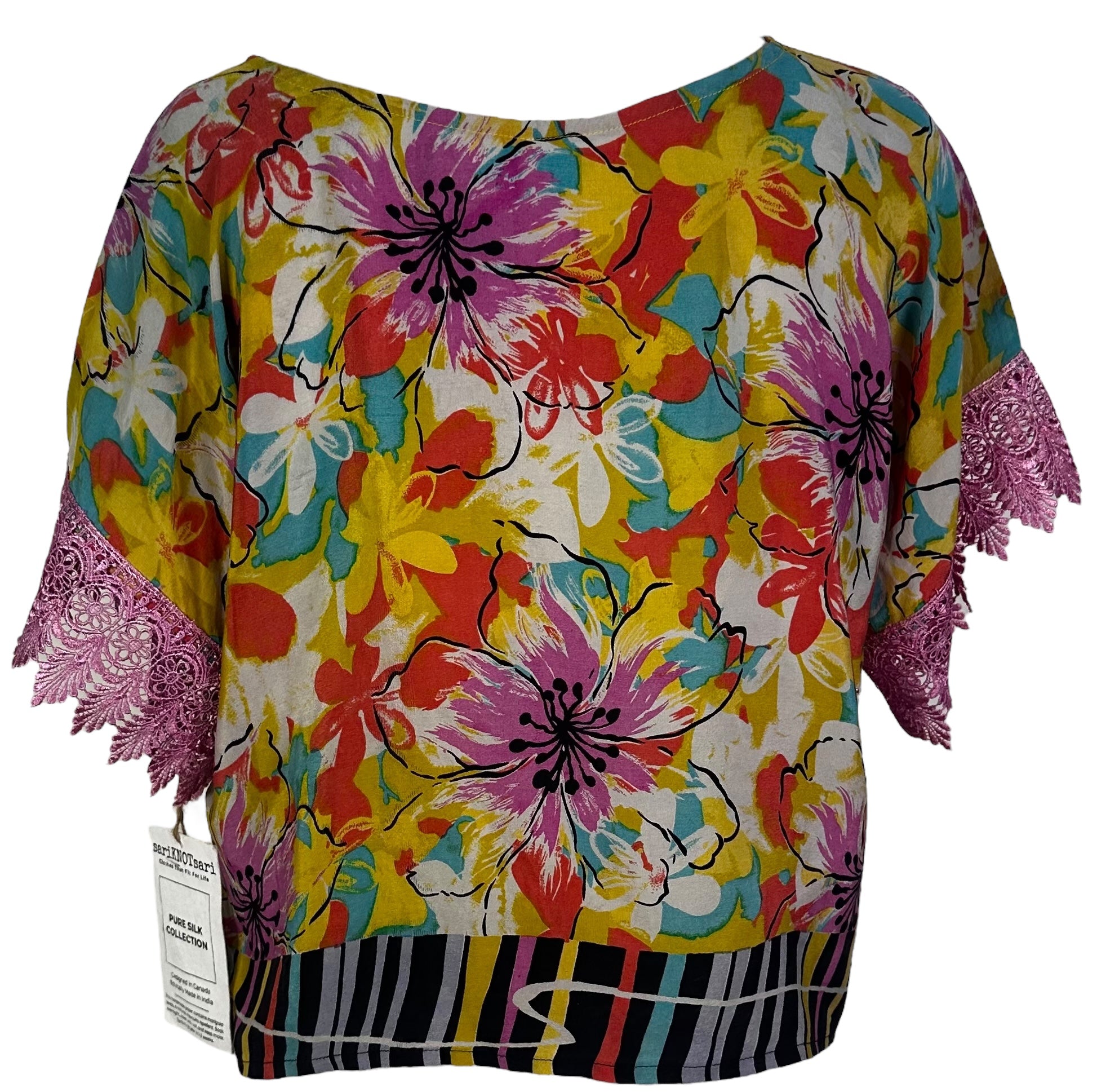 PRC6162 Wabi Sabi Pure Silk Boxy Top