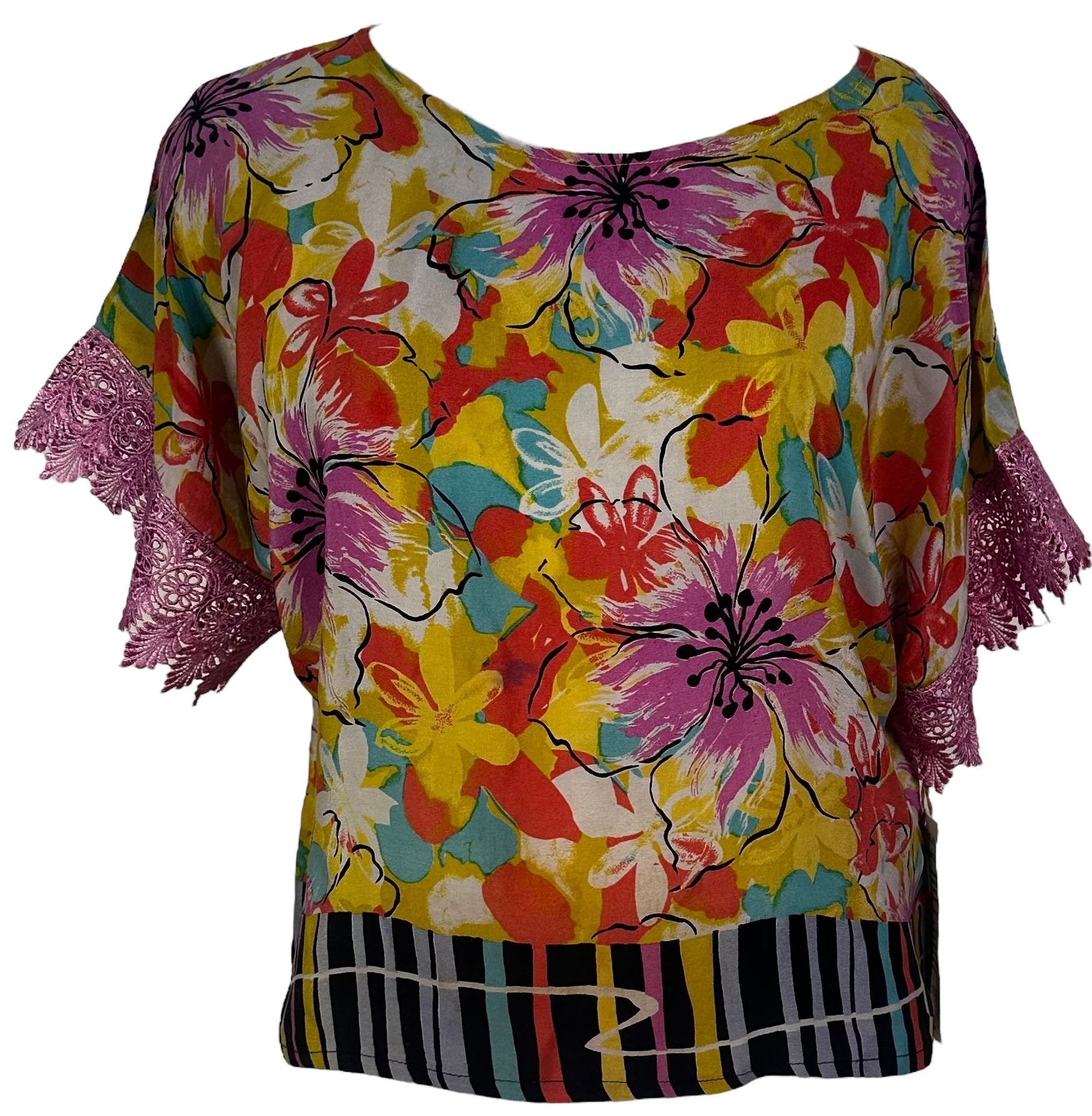 PRC6162 Wabi Sabi Pure Silk Boxy Top