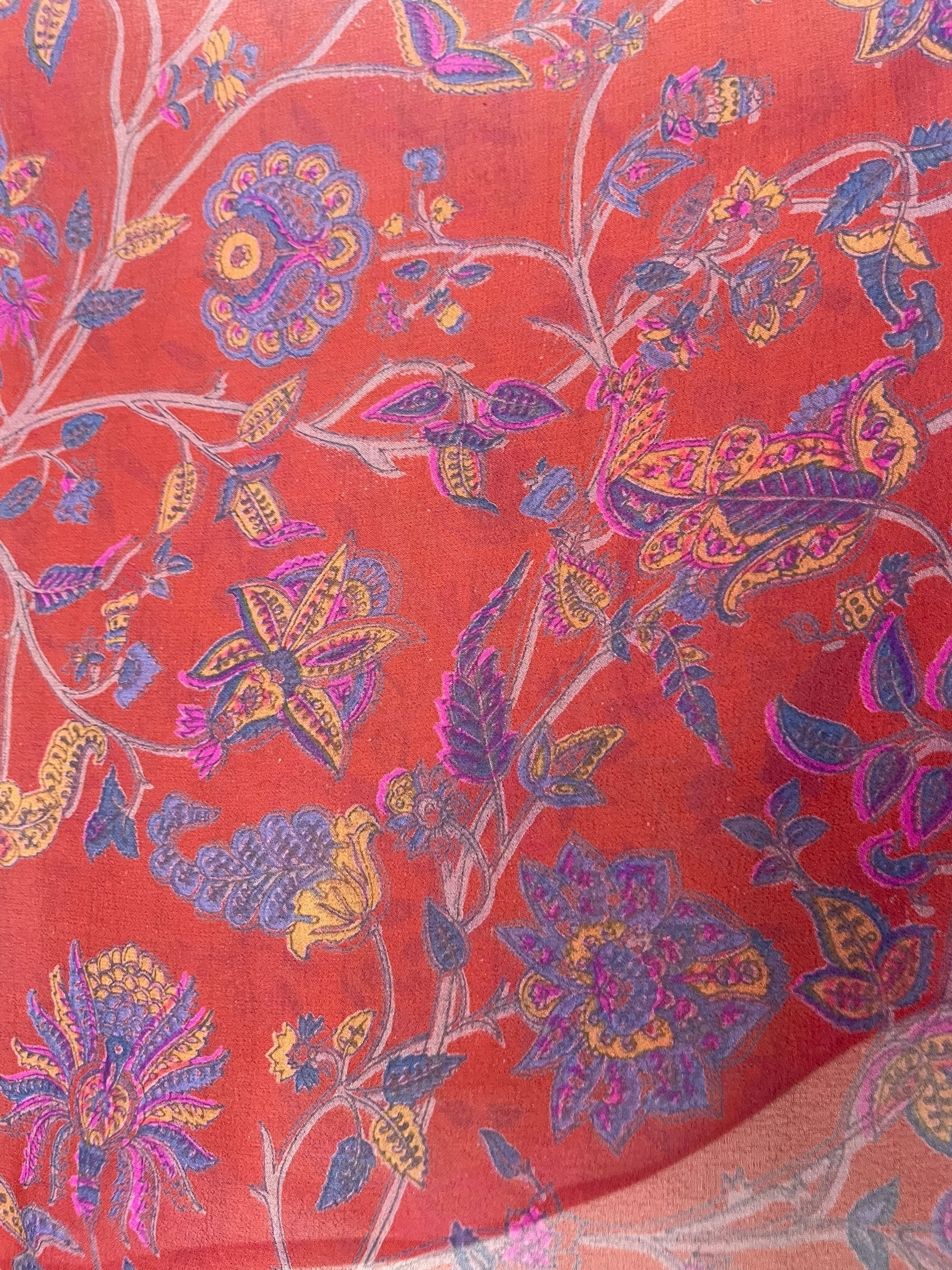 PRG7085 Sheer Avatar Pure Silk Capelet Poncho