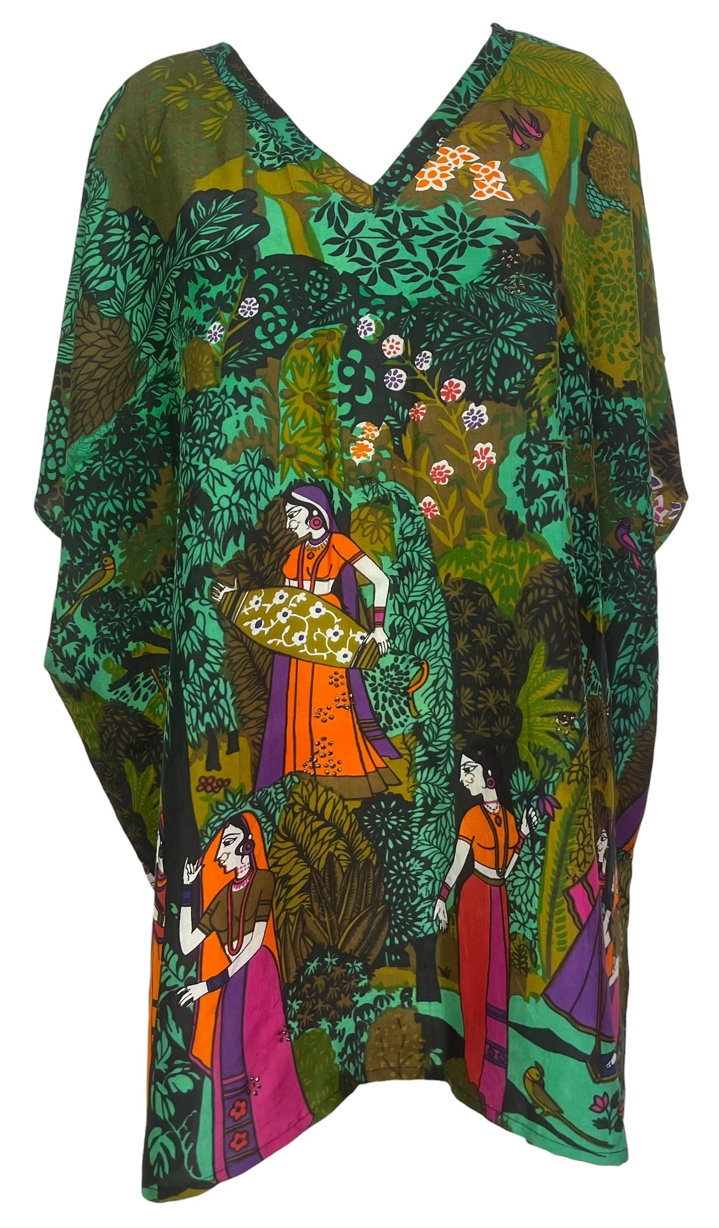 PREVIEW PRC8592 Avatar Pure Silk Short Kaftan Tunic with Slits