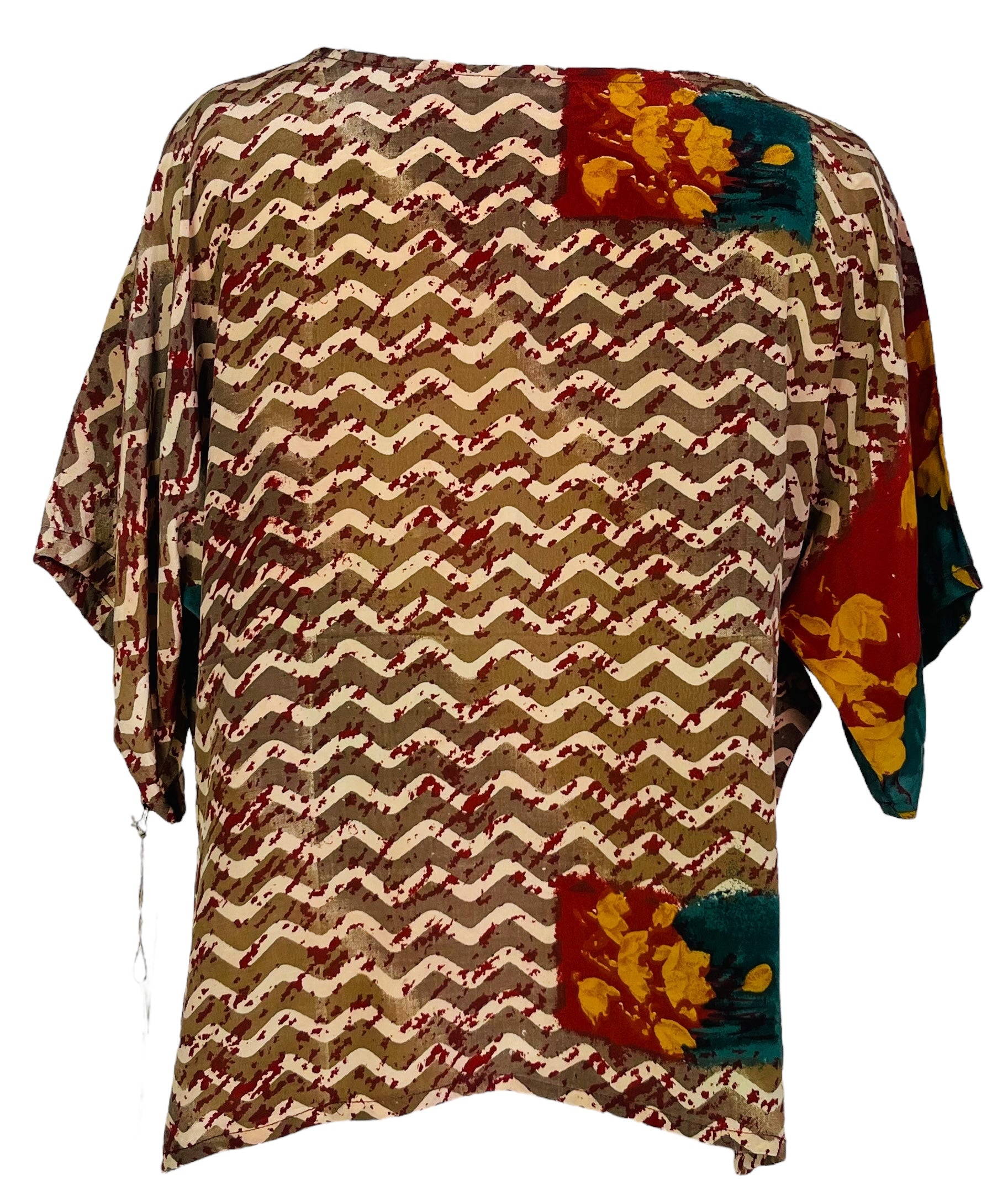 PRC6862 Avatar Pure Silk Side Slit Top