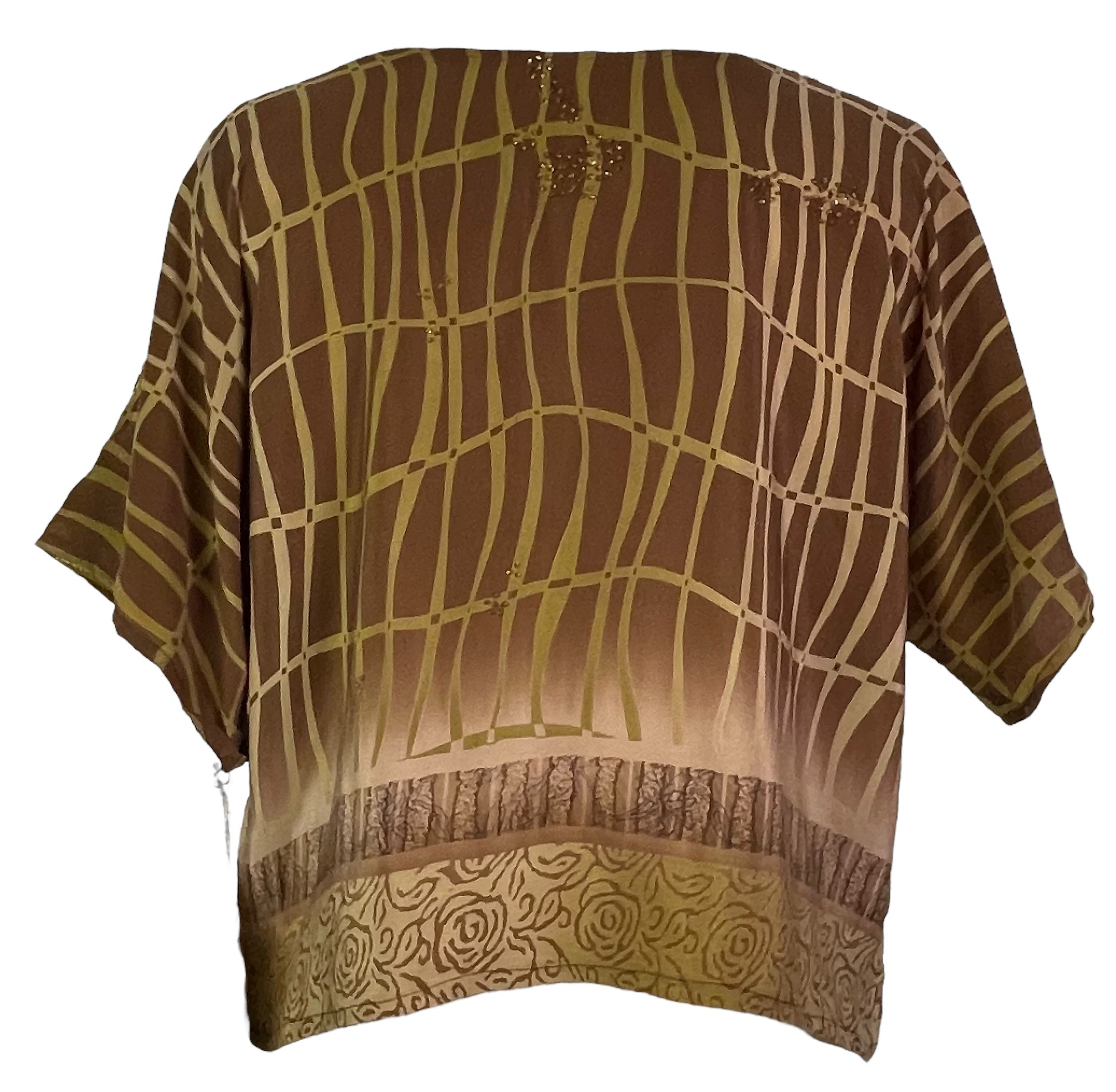 PRC7253 Avatar Pure Silk Boxy Top