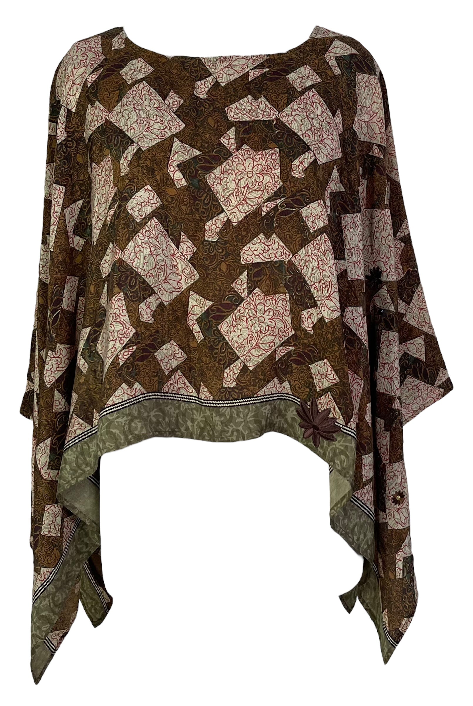 PRC6720 Avatar Pure Silk Capelet Poncho main image 0