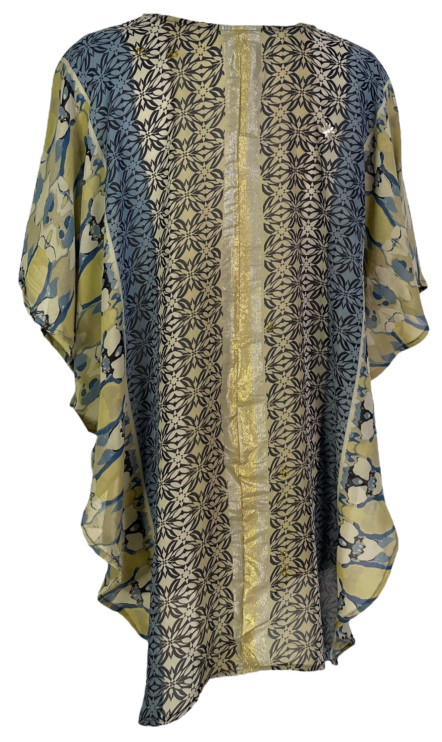 PRG7065 Sheer Wabi Sabi Pure Silk Waterfall Top