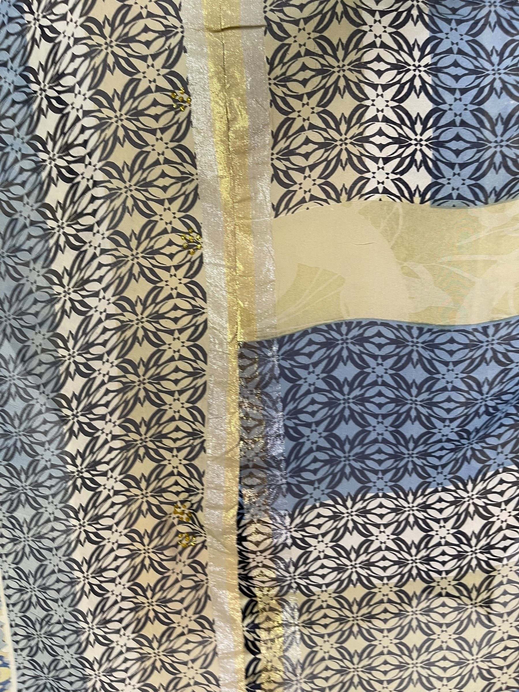 PRG7065 Sheer Wabi Sabi Pure Silk Waterfall Top