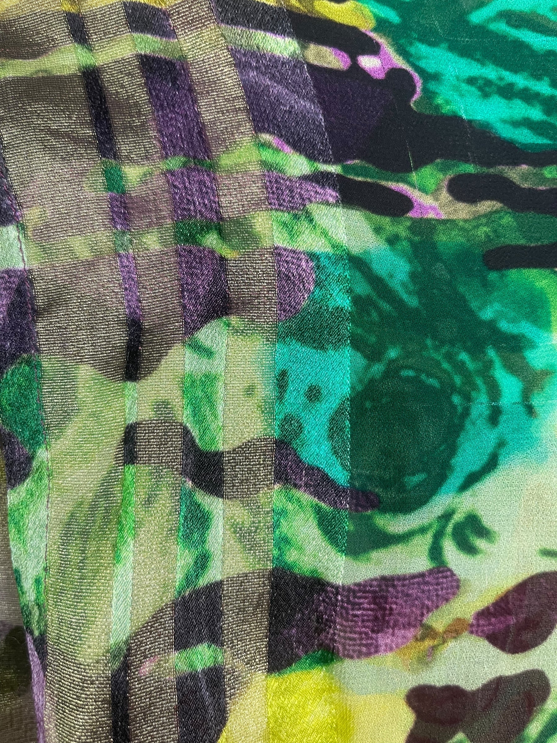 PRG8622 Sheer Wabi Sabi Pure Silk Kimono-Sleeved Jacket with Belt