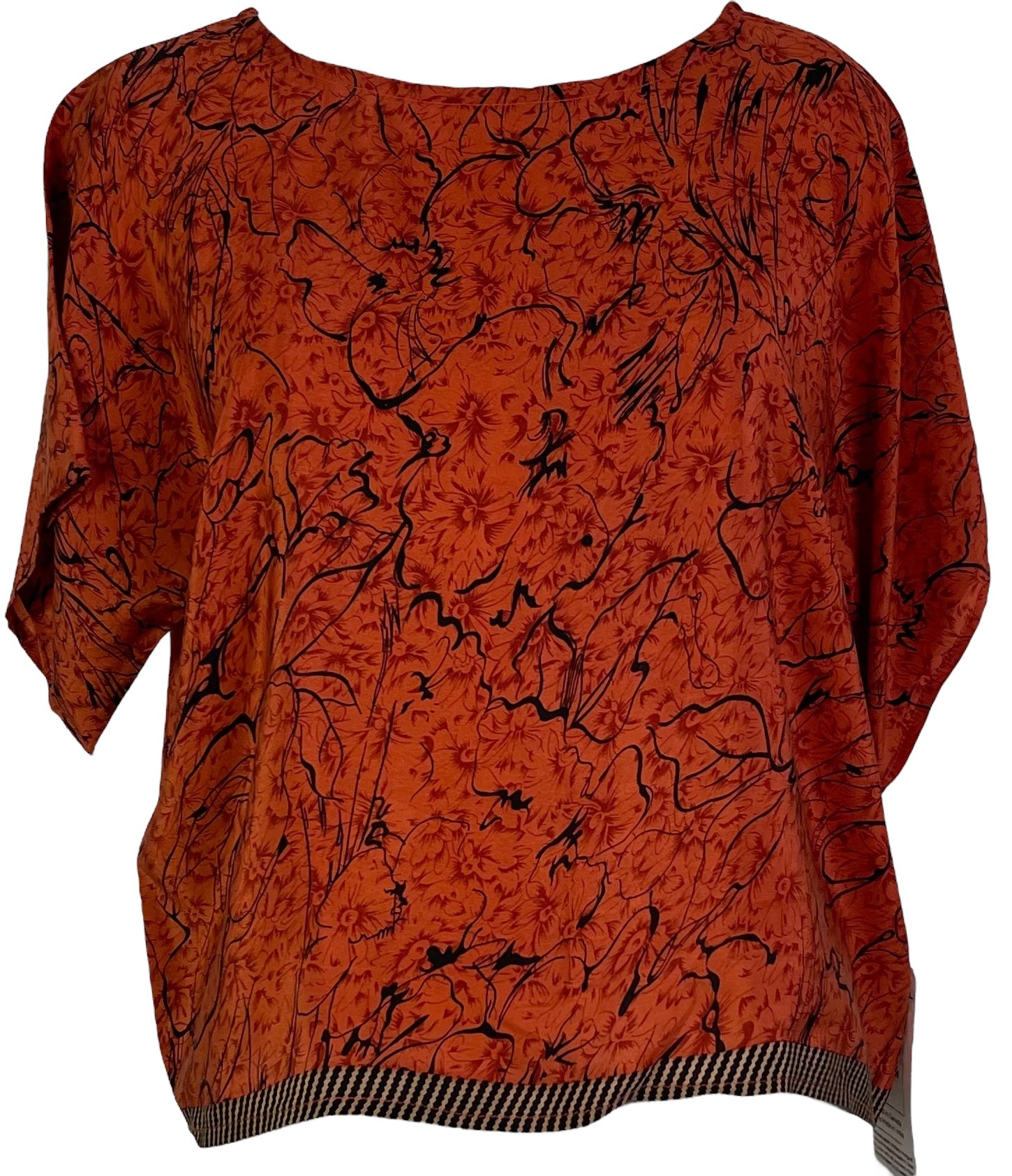 PRC6828 Avatar Pure Silk Boxy Top