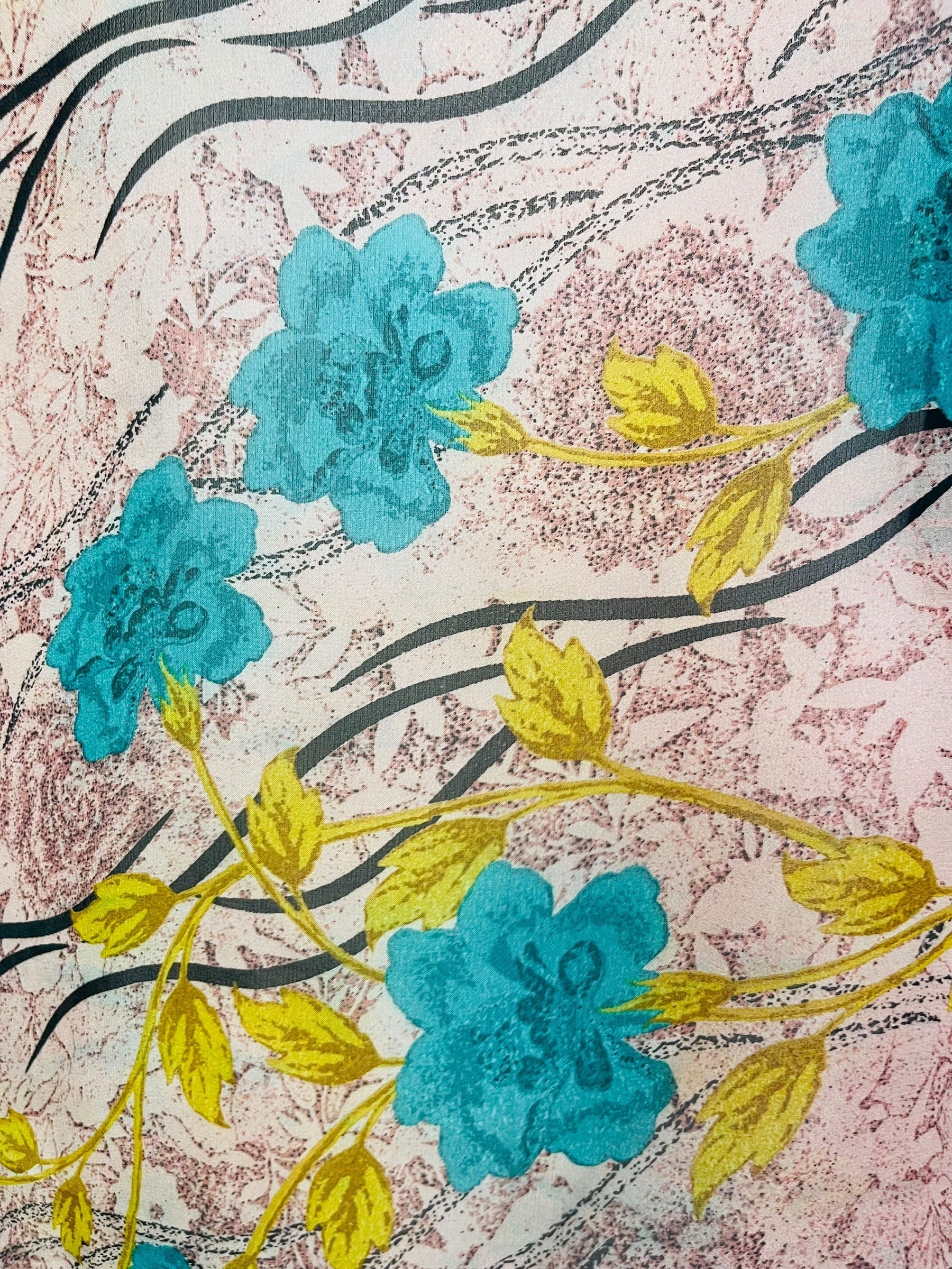 PRG7173 Sheer Wabi Sabi Pure Silk Side Slit Top