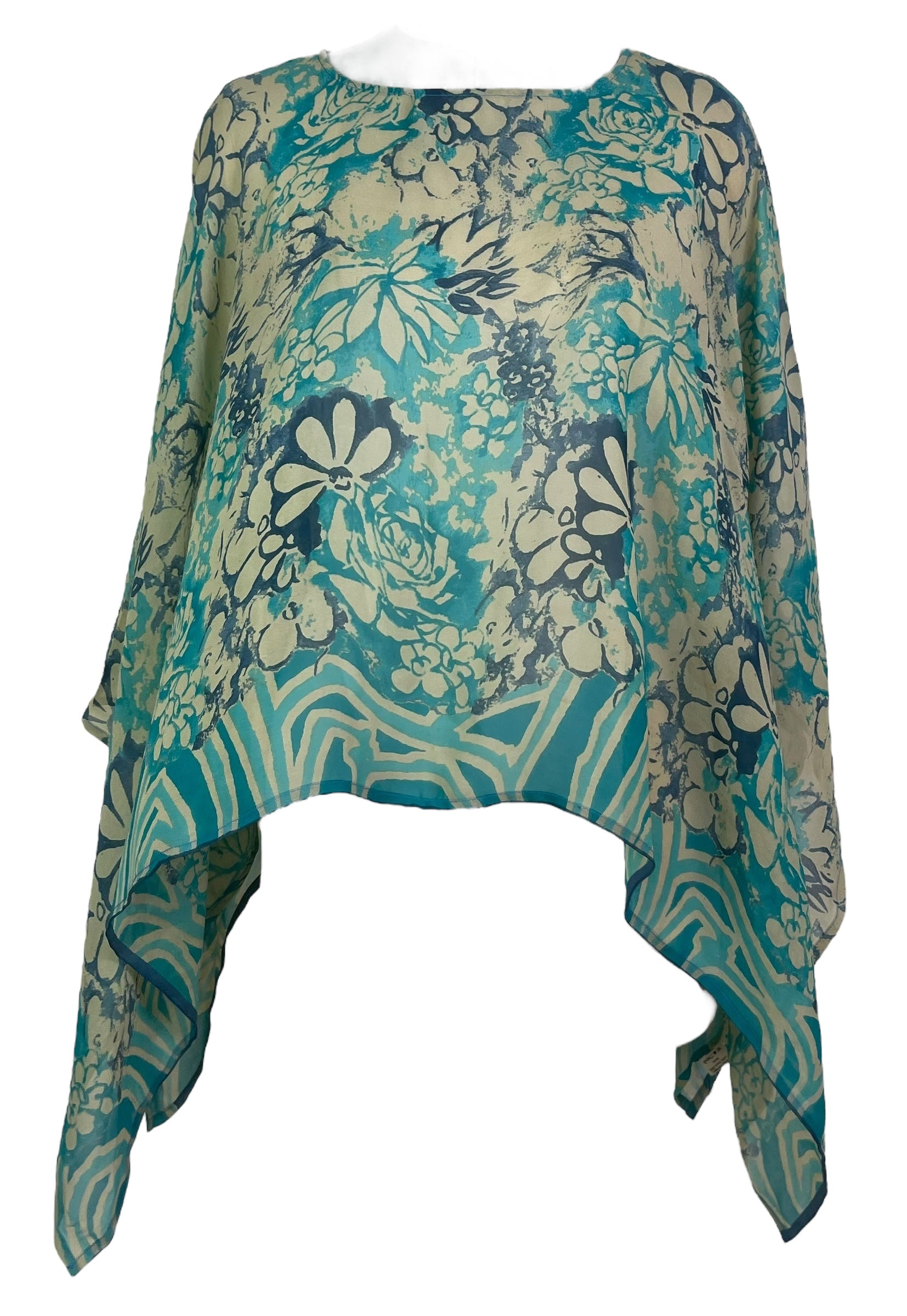 PREVIEW PRG7998 Sheer Pure Silk Wabi Sabi Capelet Poncho by DECEMBER2025 – Handmade ethical Poncho from sariKNOTsari using upcycled silk. Designed in Canada for travel and slow fashion, loved from Toronto to LA to Sydney.