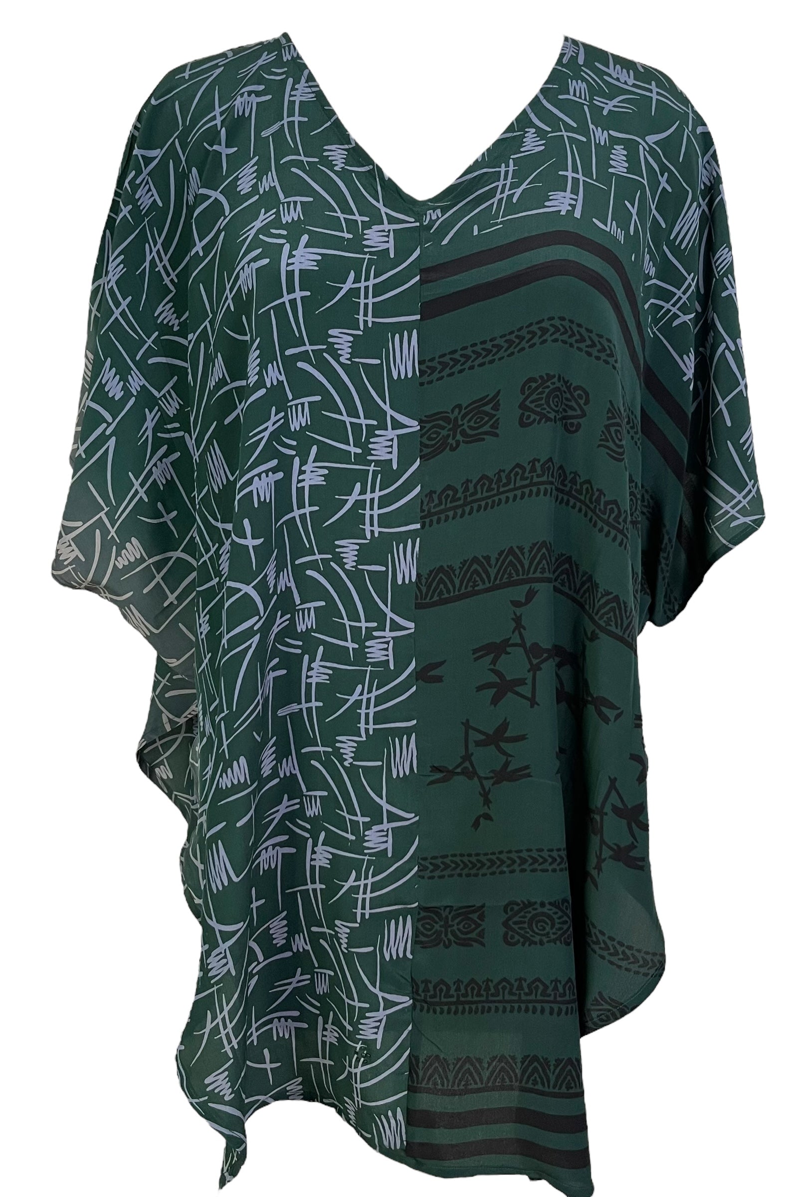 PRC7014 Avatar Pure Silk Waterfall Top