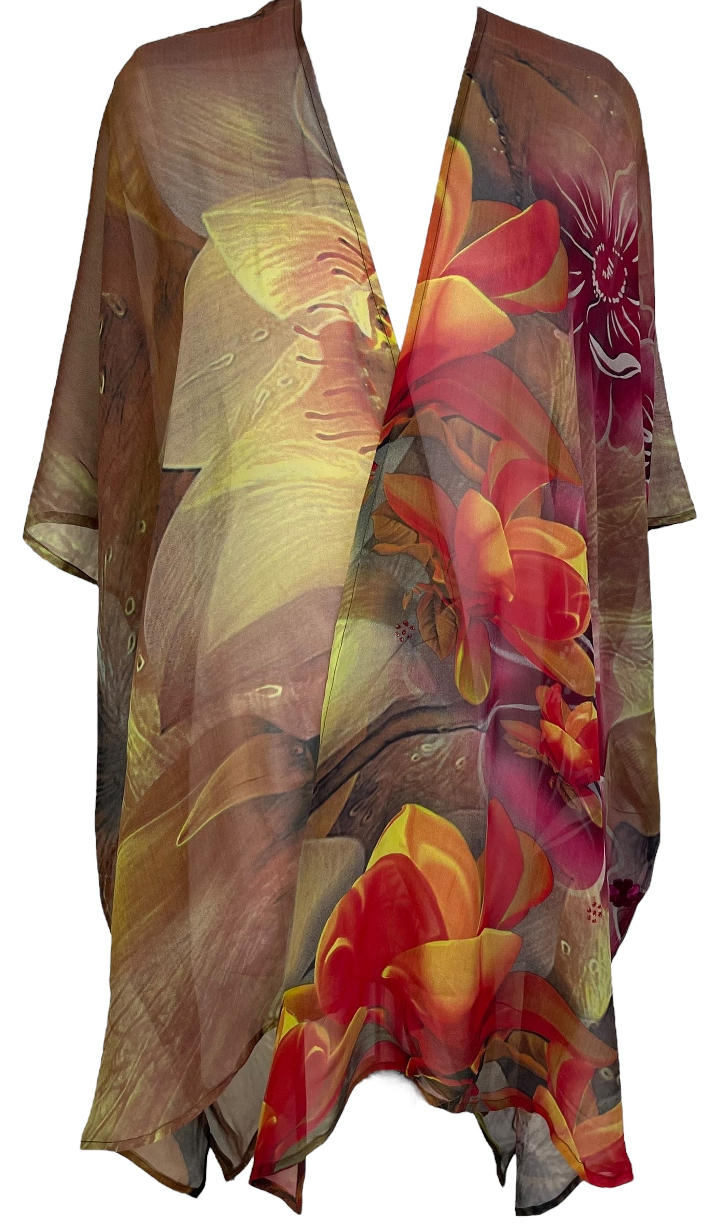 PRG7271 Sheer Avatar Pure Silk Cardigan